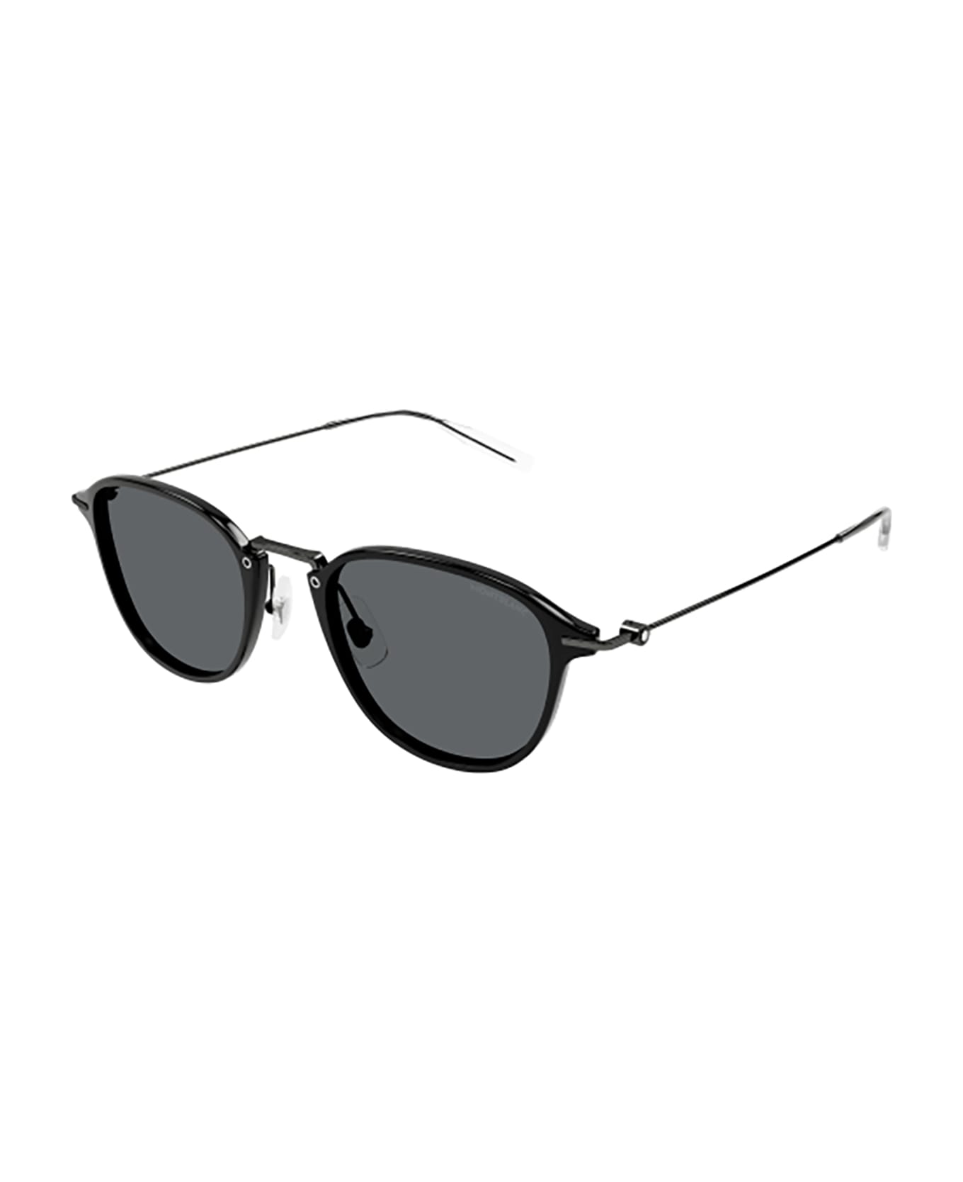Montblanc MB0155S Sunglasses - Black Ruthenium Grey