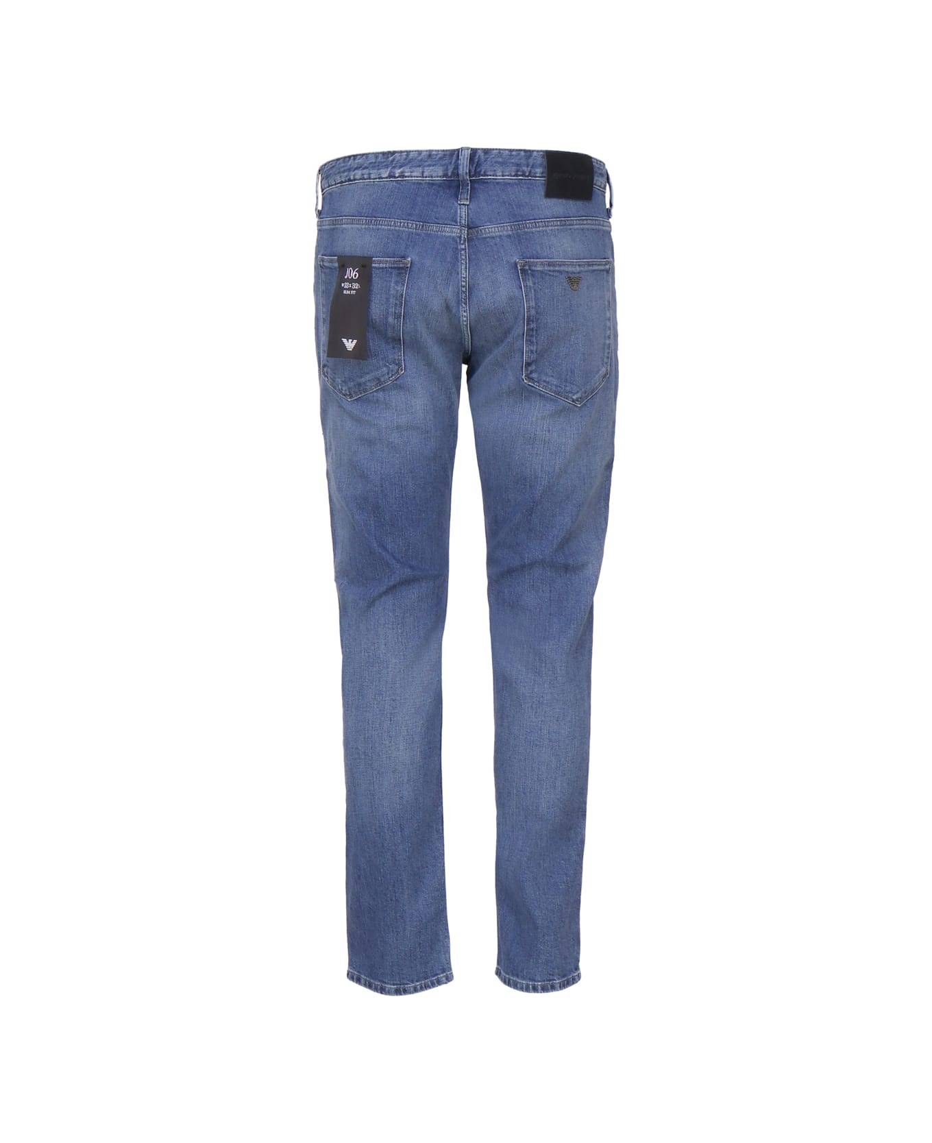 Emporio Armani Slim Mid-rise Jeans - Blue デニム