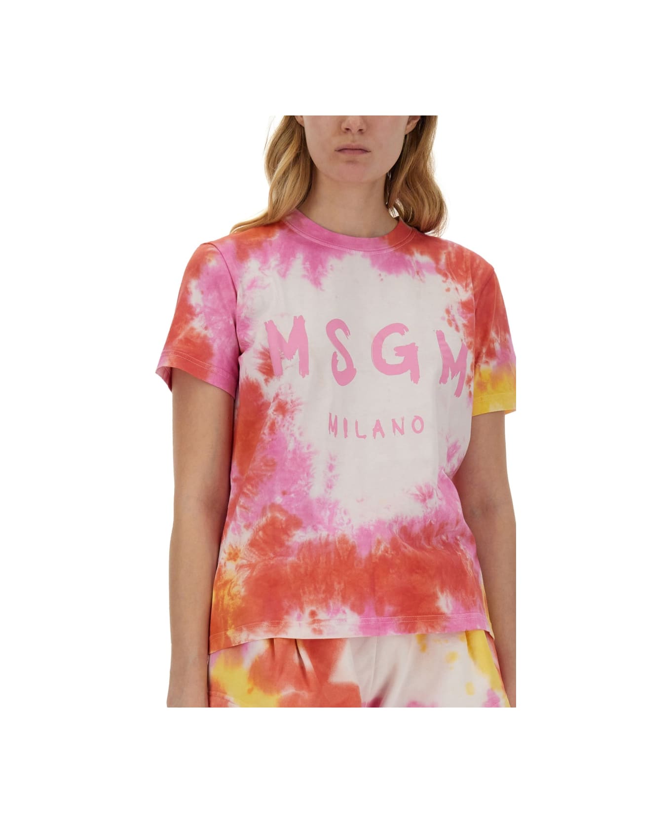 MSGM Tie-dye T-shirt - MULTICOLOUR Tシャツ