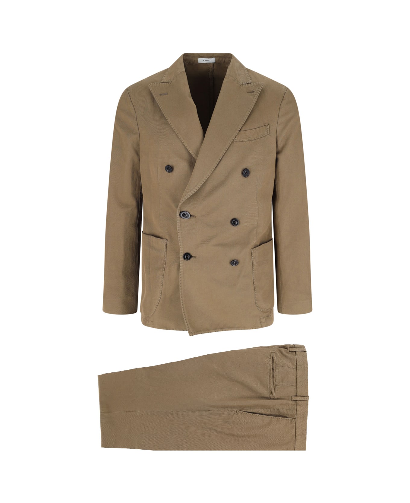 Boglioli Double-breasted Suit - Beige