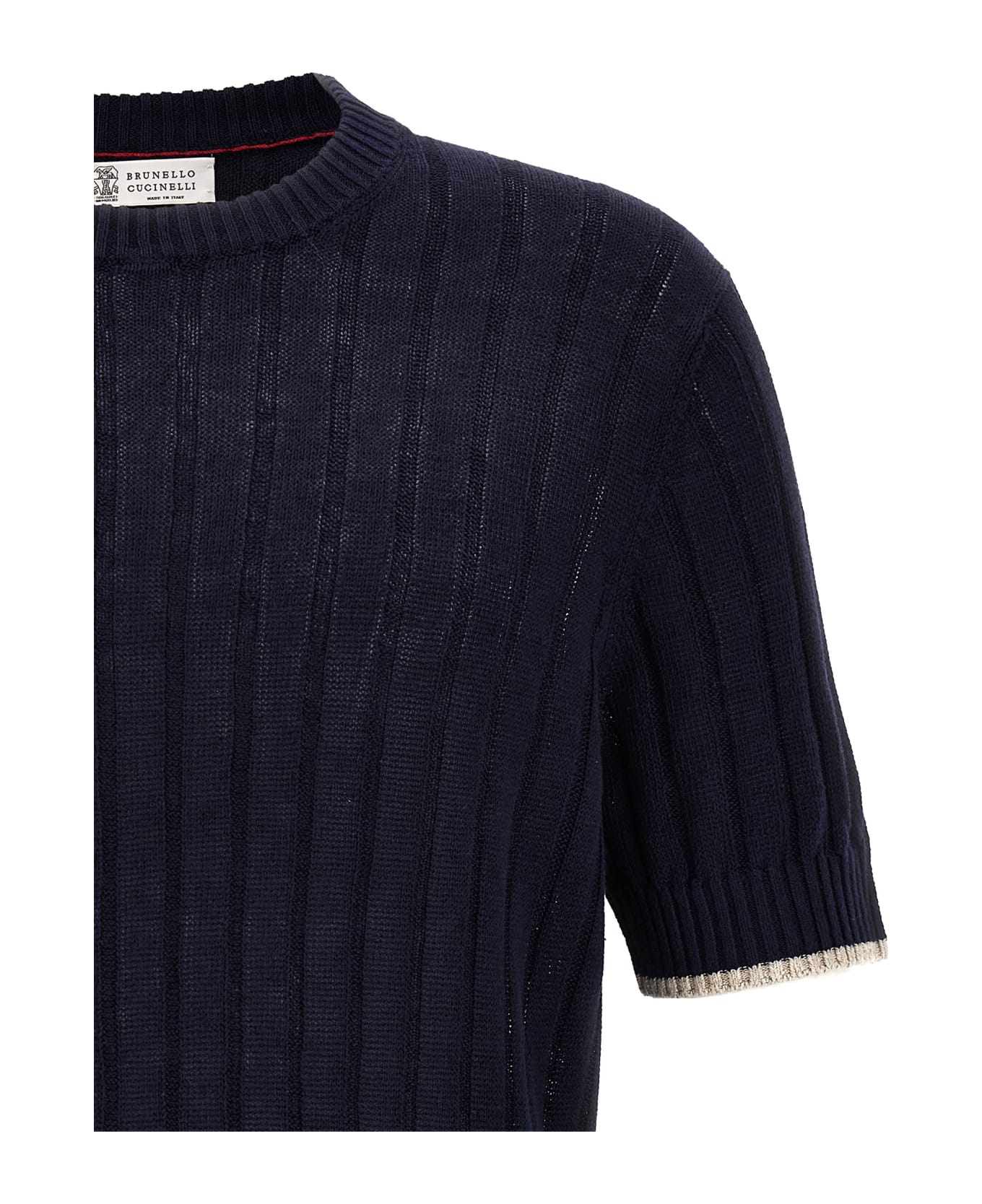 Brunello Cucinelli Ribbed Sweater - Blue