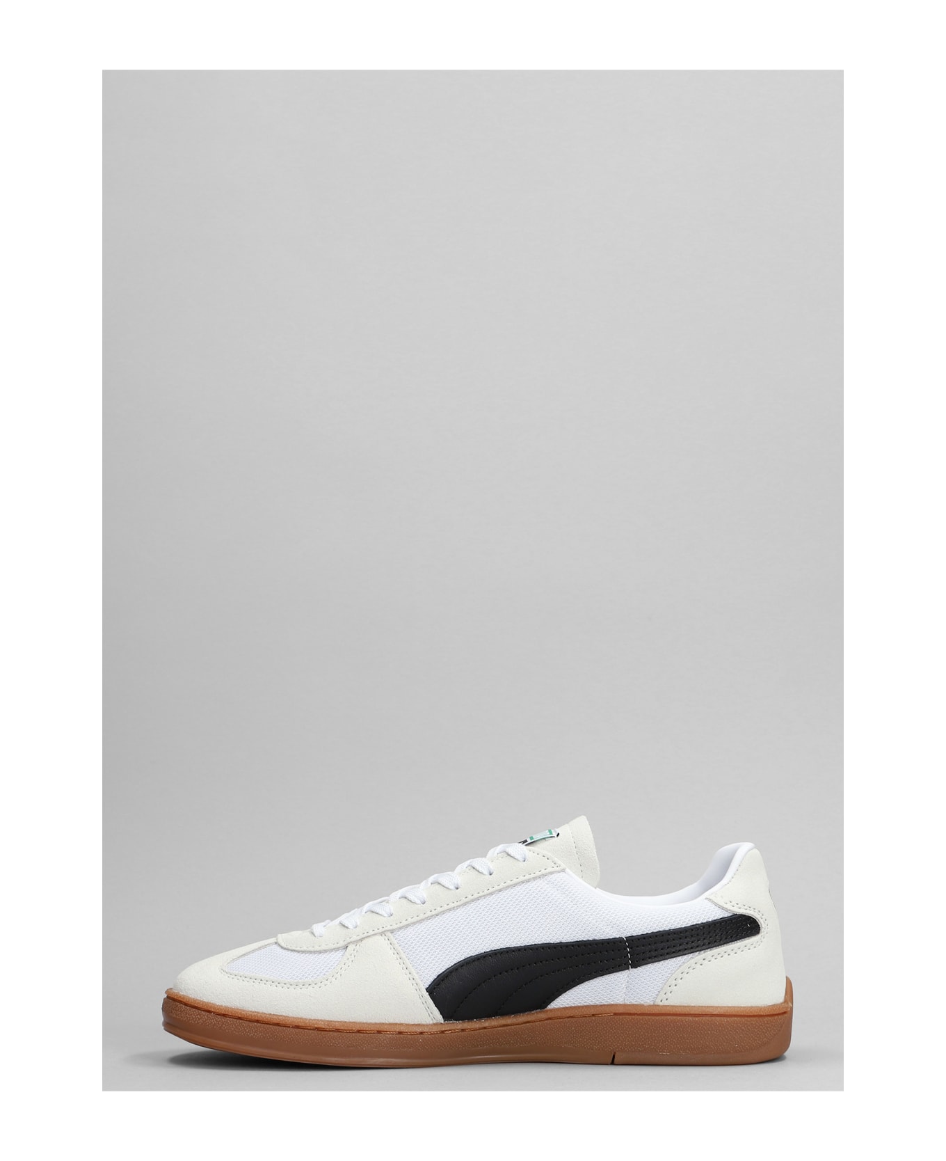 Puma Super Team Og Sneakers In White Suede And Fabric - white