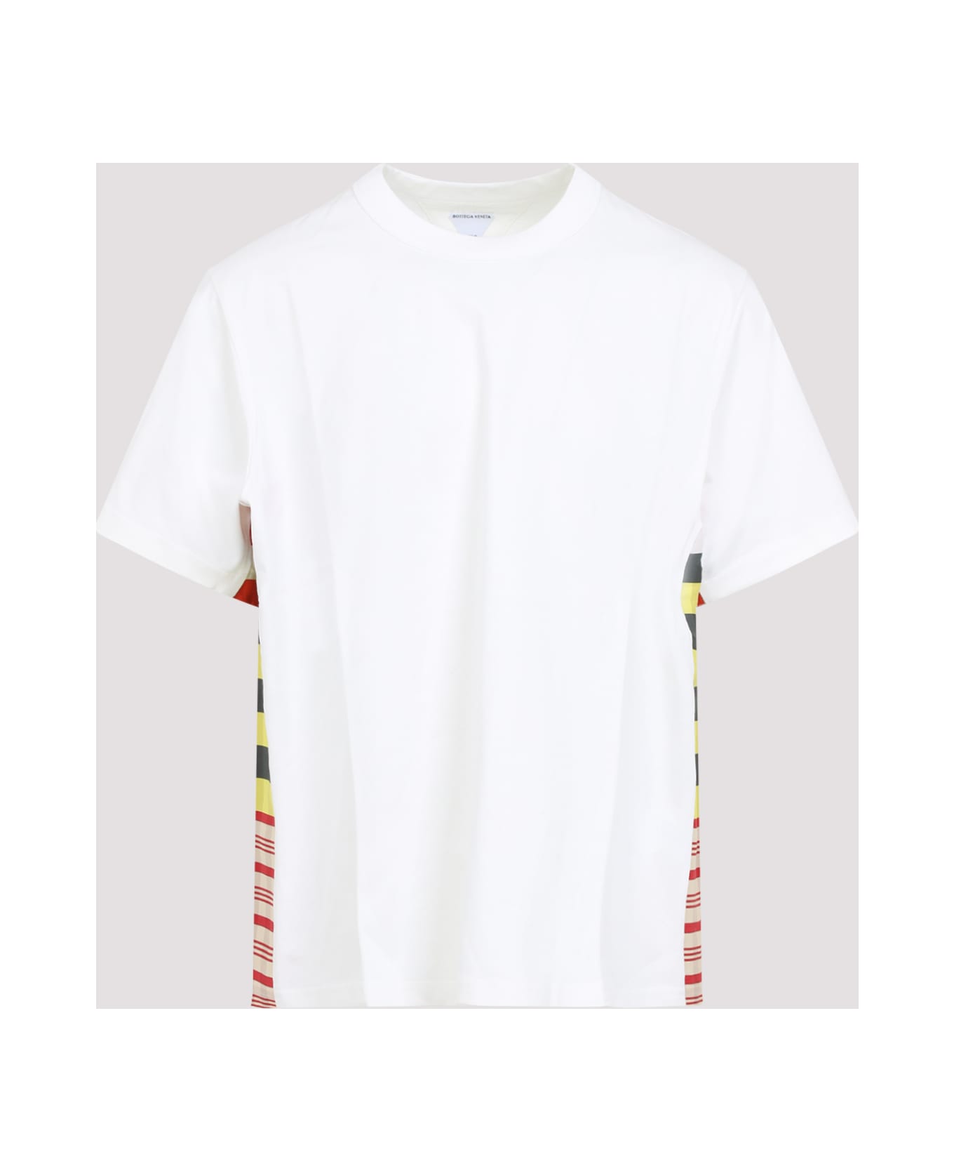 Bottega Veneta T-shirt With Side Detail - Chalk Multicolour