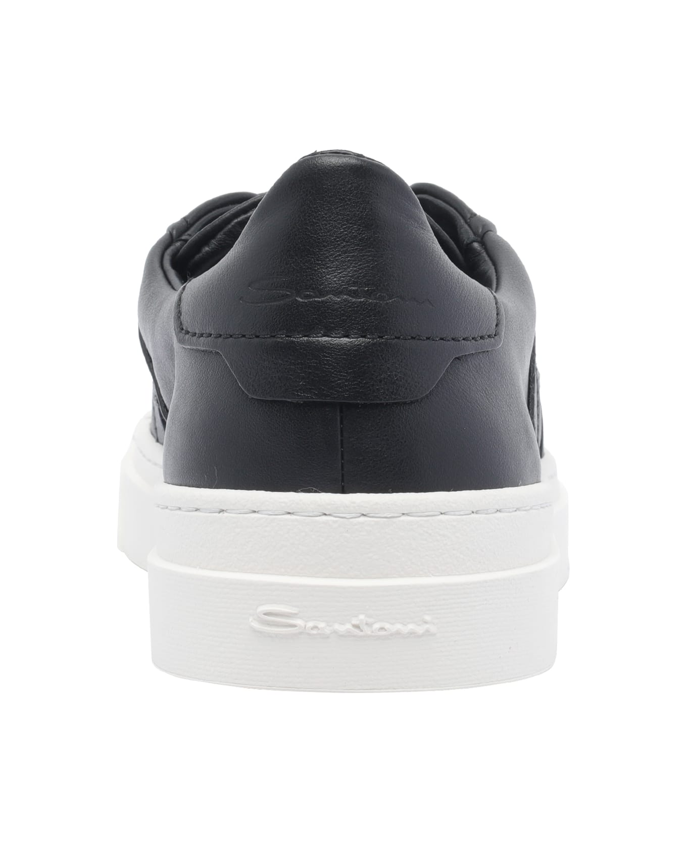 Santoni Logo Sneakers - Black