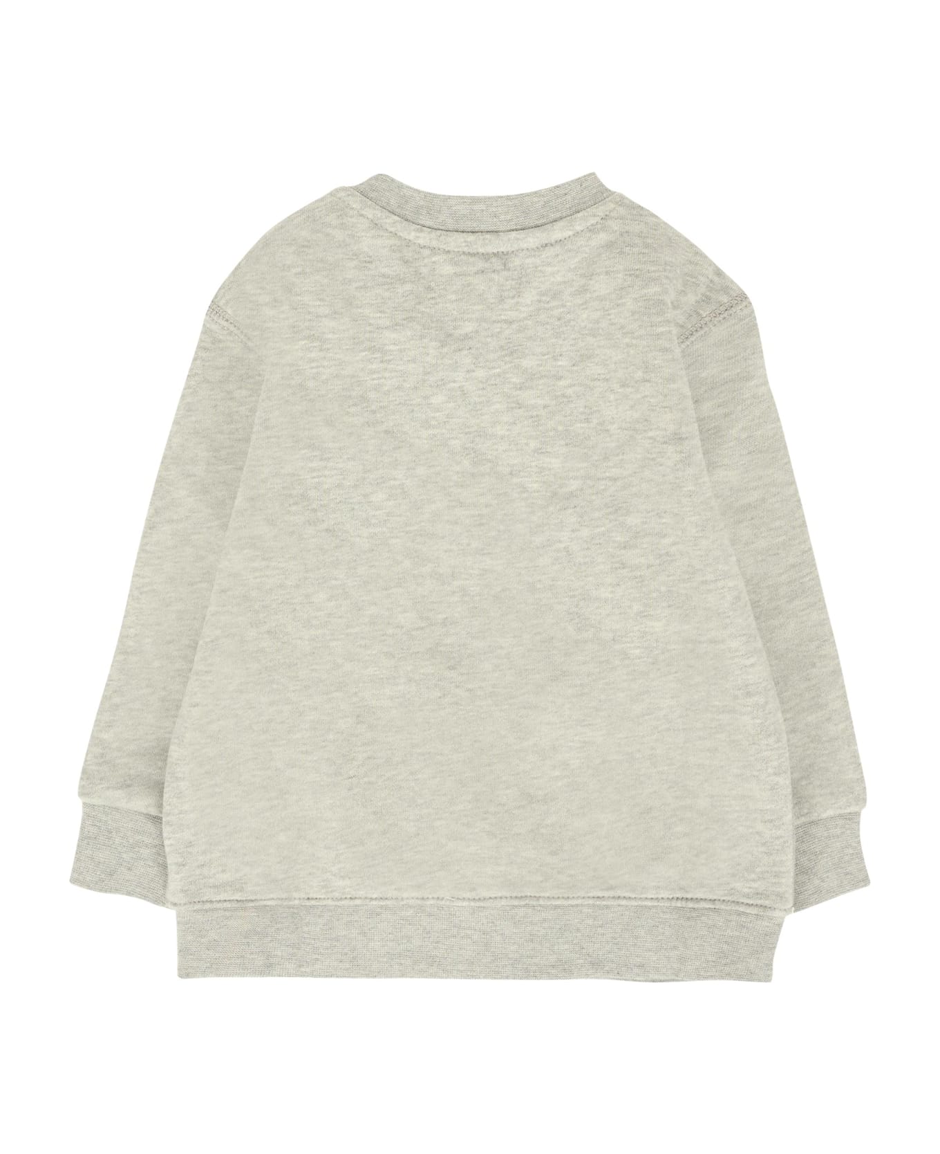Ralph Lauren Grey Sweatshirt For Baby Boy With Logo - Grey