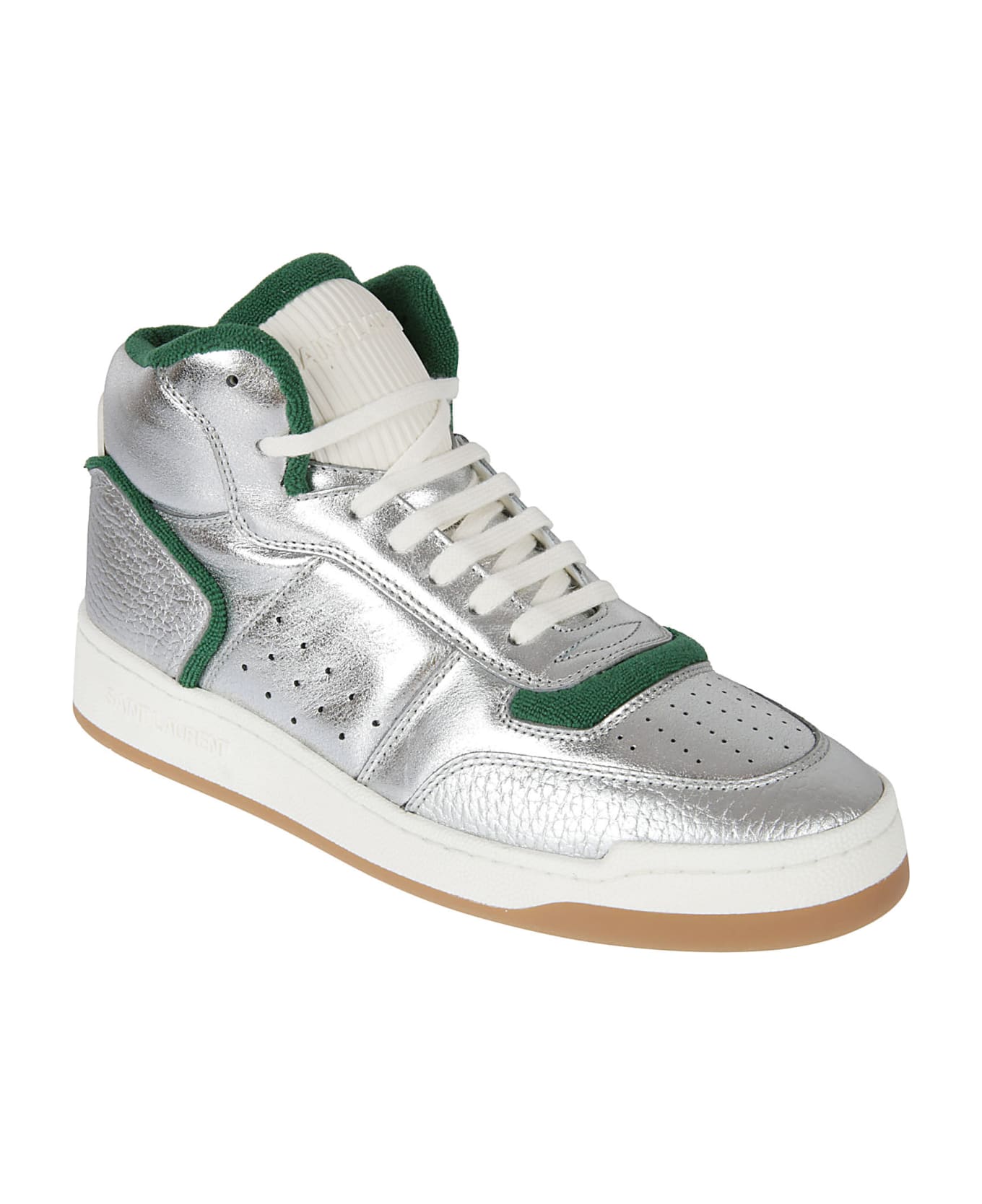 Saint Laurent Sl/80 Sneakers - Silver/Black