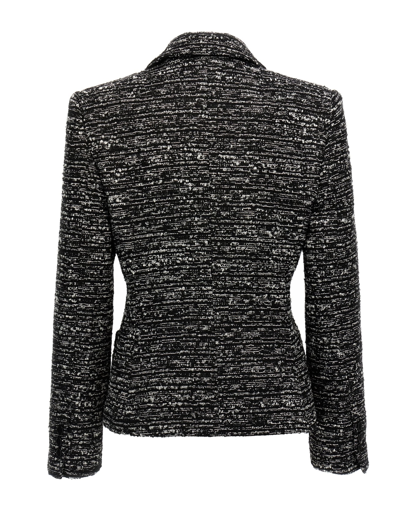 Alberta Ferretti Boucle Single-breasted Blazer - NERO