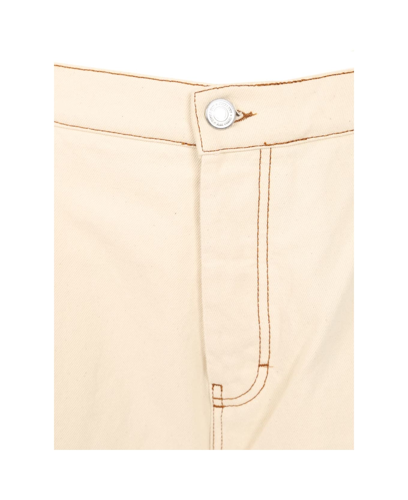 Ami Alexandre Mattiussi Wide Leg Jeans - WHITE