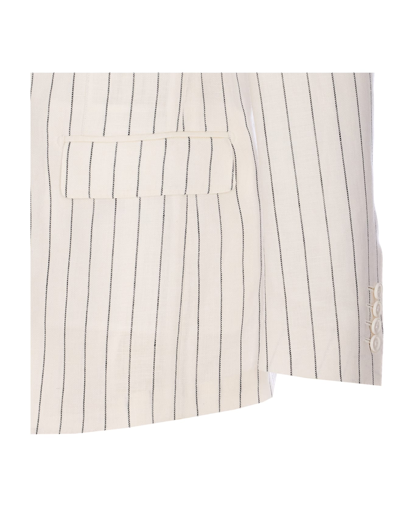 Dolce 
Gabbana Pinstriped Blazer - White