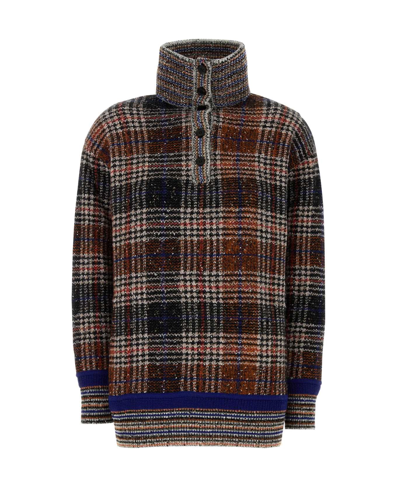 Missoni Embroidered Wool Blend Sweater - MULTI