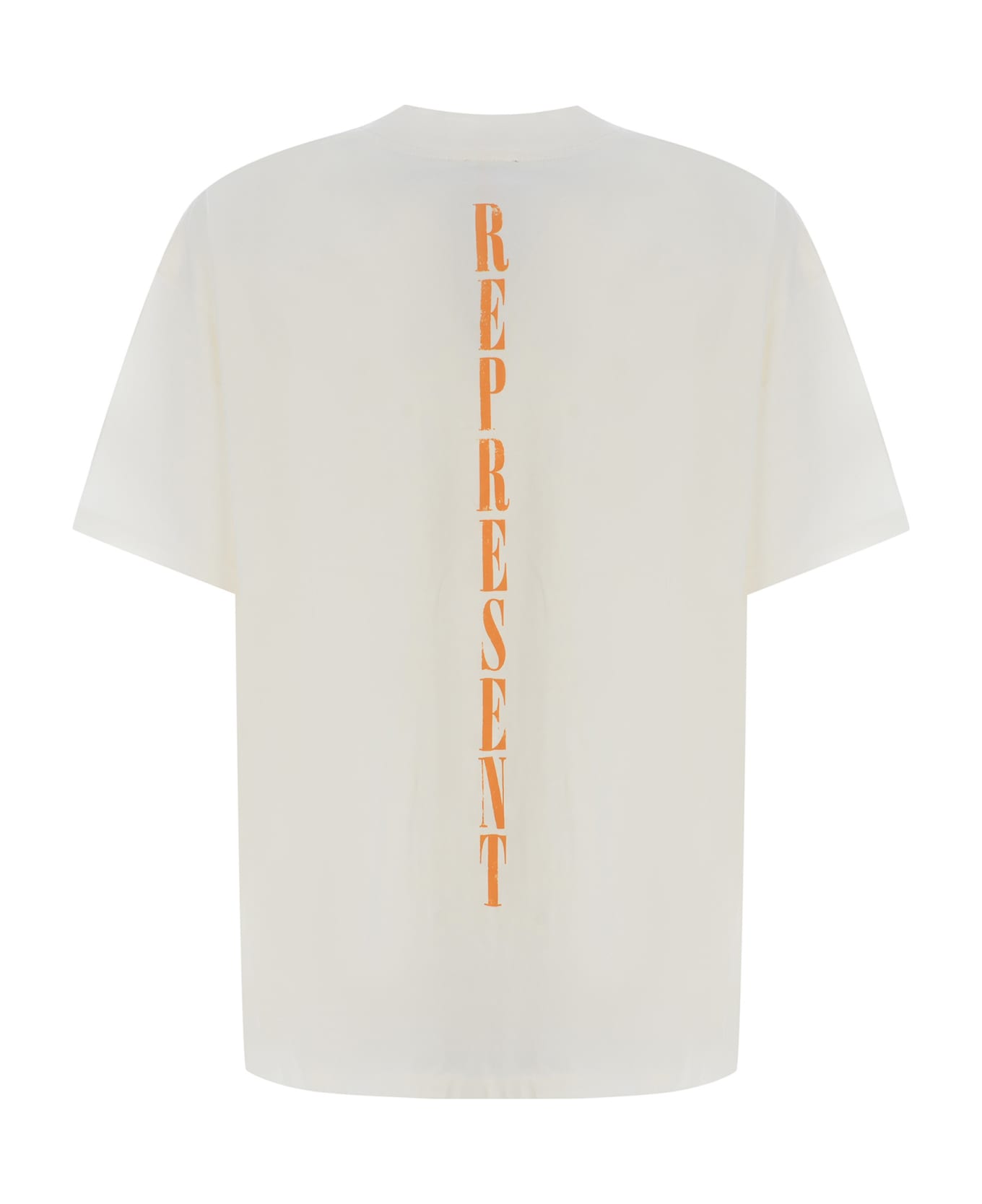 REPRESENT T-shirt Represent "rebors In Angel Black" Made Of Cotton - Bianco