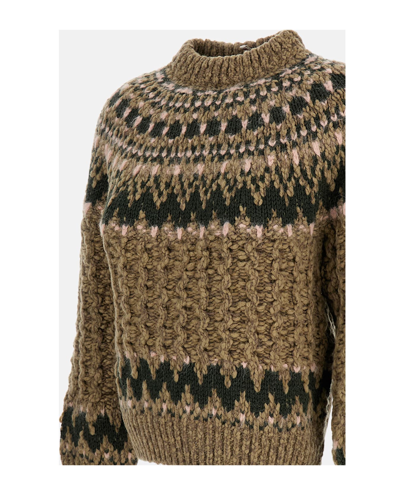 Moncler Grenoble Crew Neck Sweater - Beige