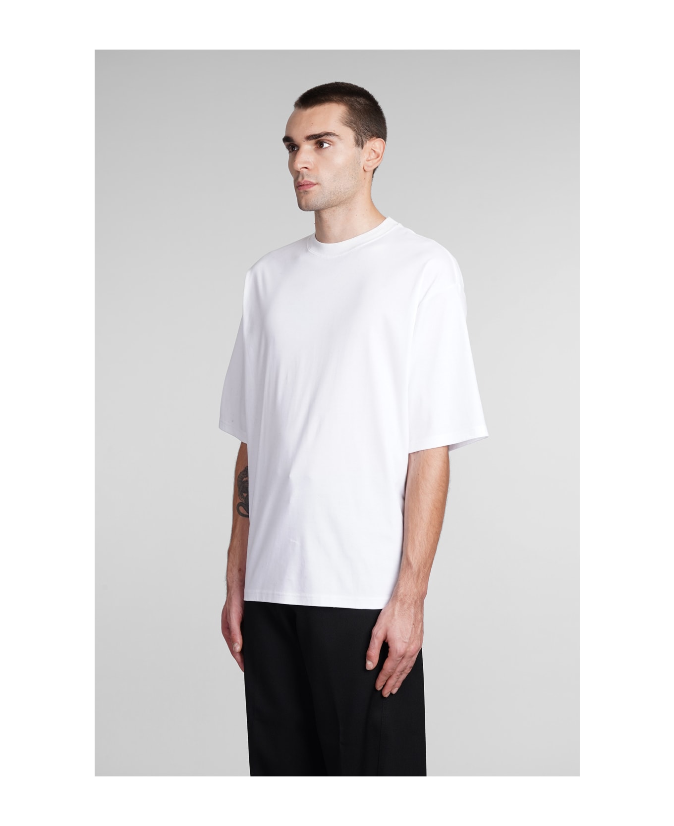 Lanvin T-shirt In White Cotton - white シャツ