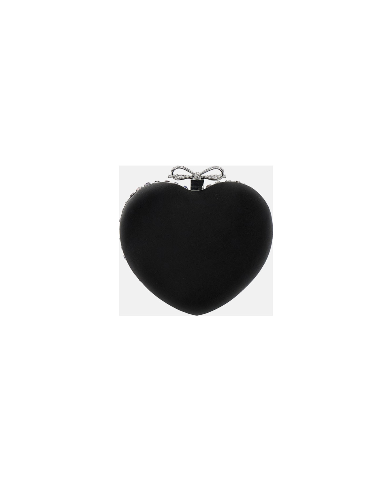 self-portrait Multicrystal Heart-shaped Clutch - MultiColour