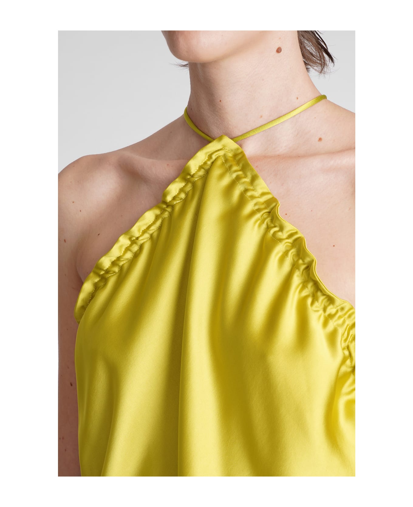 The Attico Dress In Yellow Polyester ワンピース＆ドレス