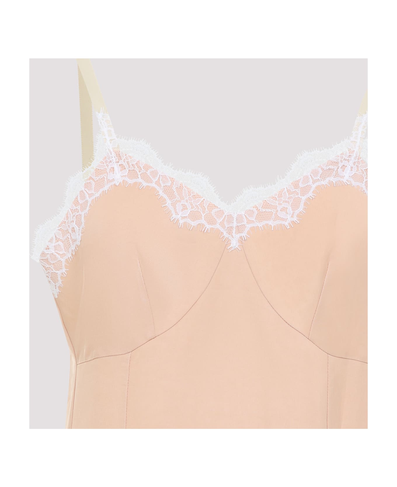 Carven Lingerie Viscose Midi Dress - Powder