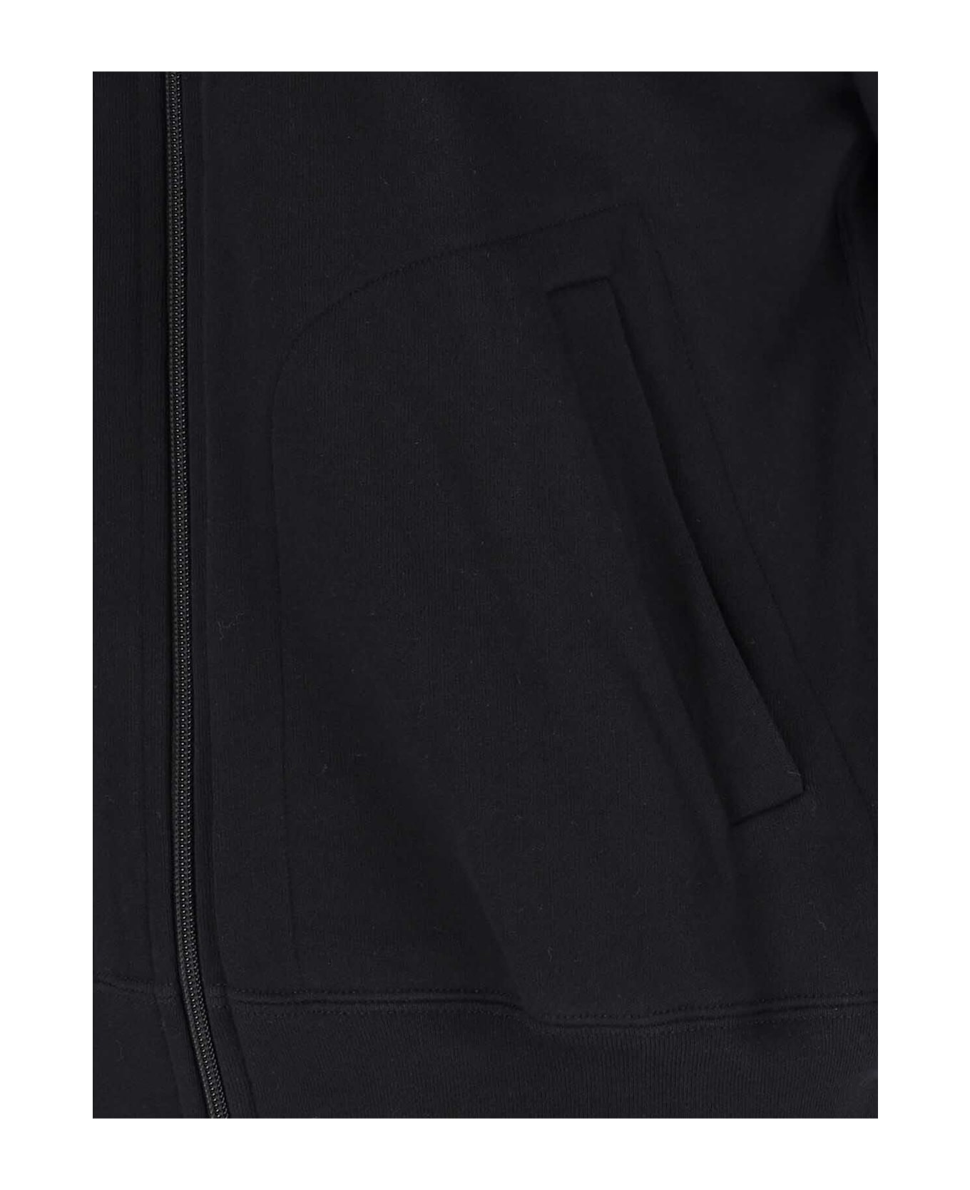 Comme des Garçons Play Logo Zip Sweatshirt - Black  