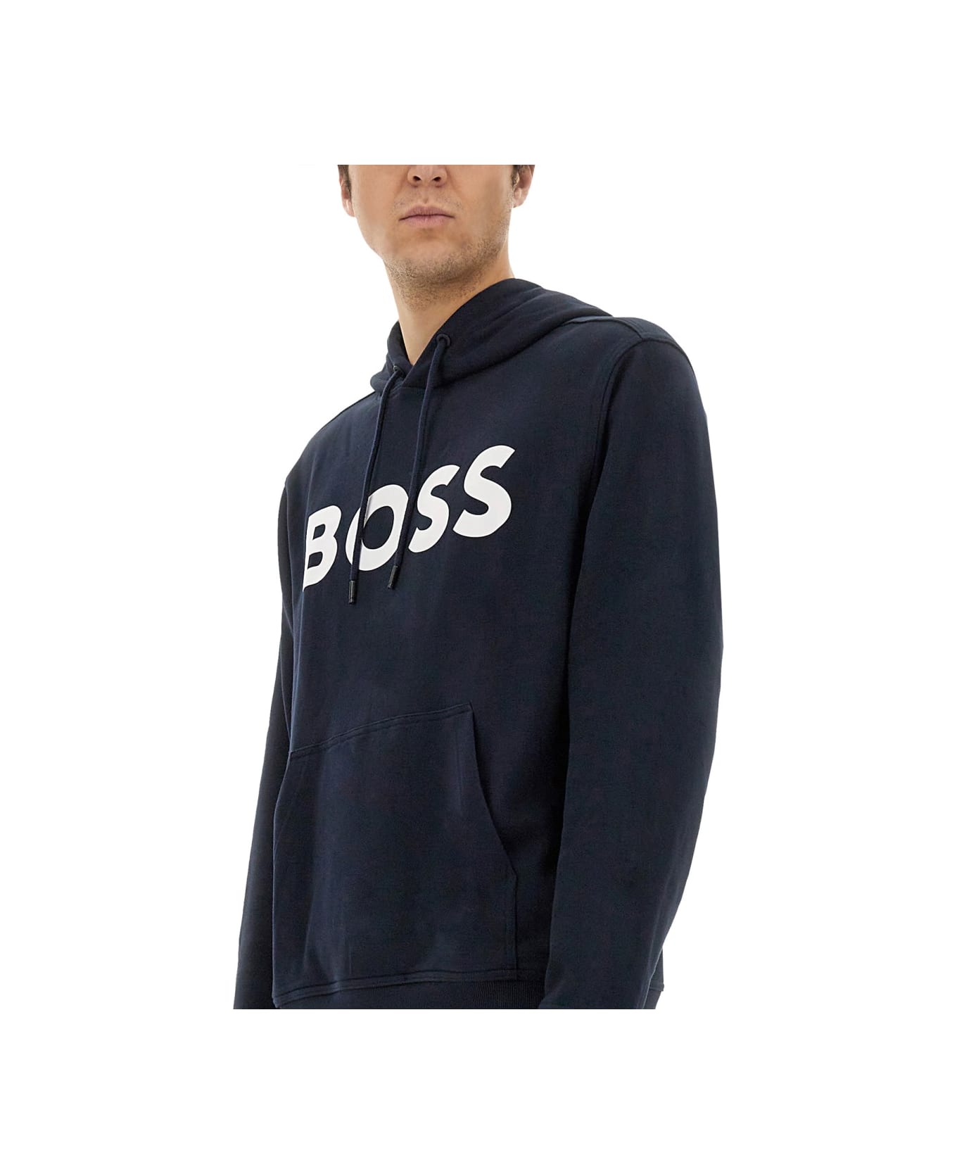 Hugo Boss Sweatshirt With Logo - BLUE