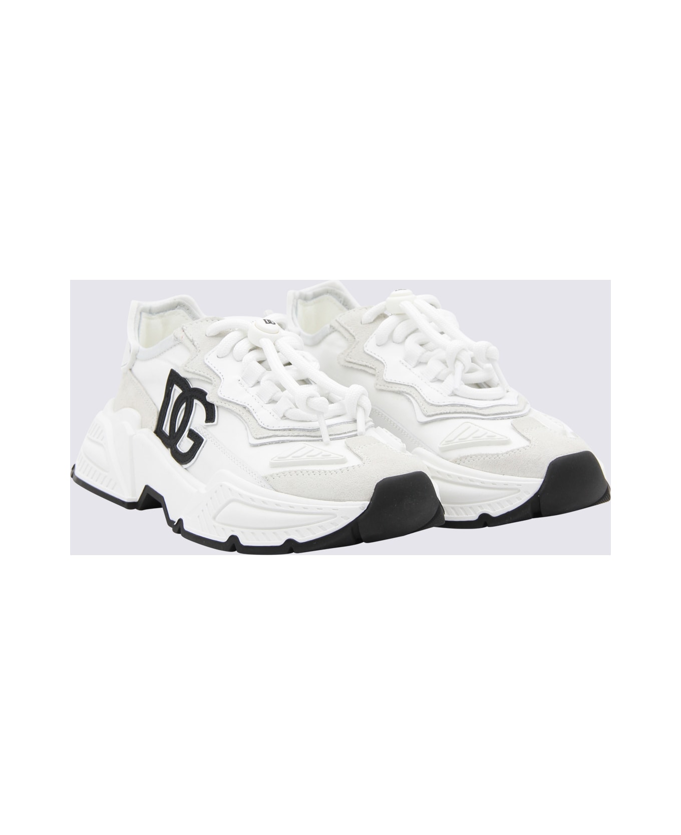 Dolce 
Gabbana White Leather Essential Sneakers - White