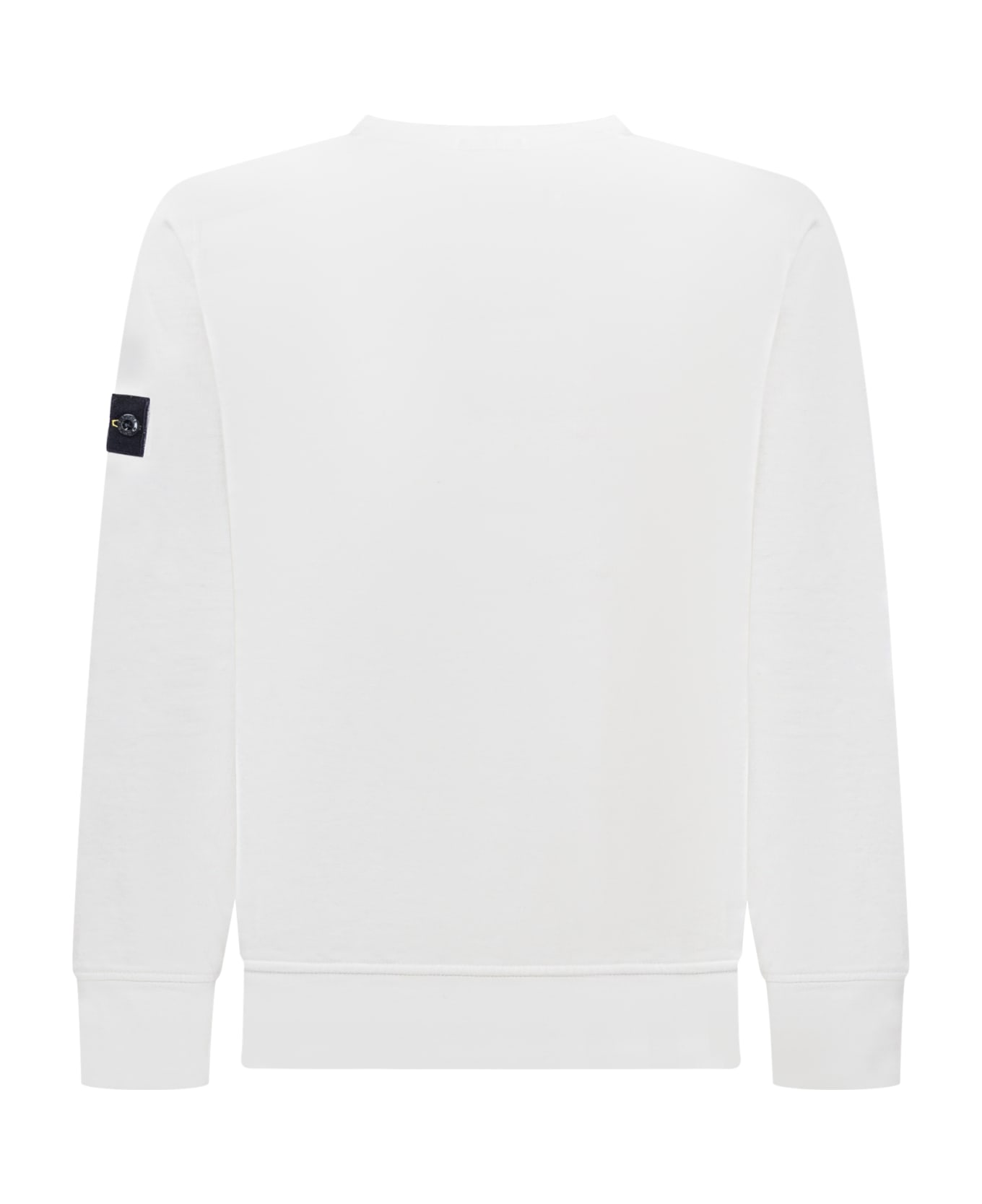 Stone Island Junior Logo Sweatshirt - WHITE ニットウェア＆スウェットシャツ