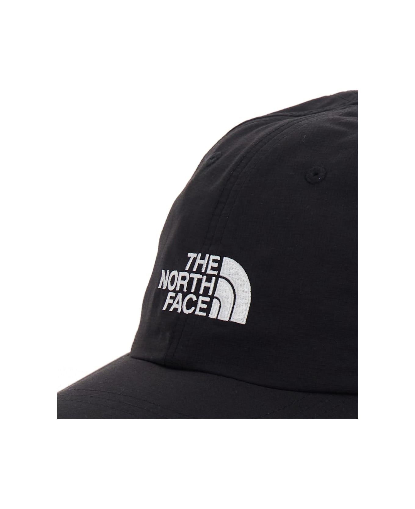 The North Face Black Baseball Cap With Logo Print On The Front In Tech Fabric Man - Black