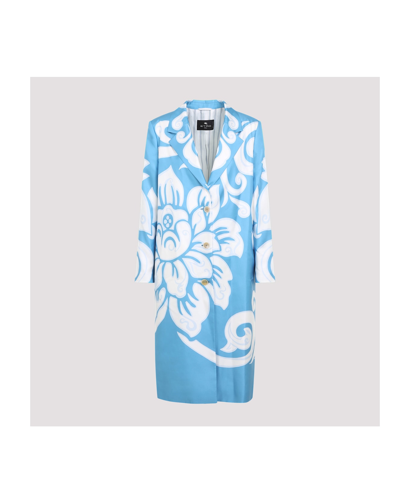 Etro Printed Caban - Blue