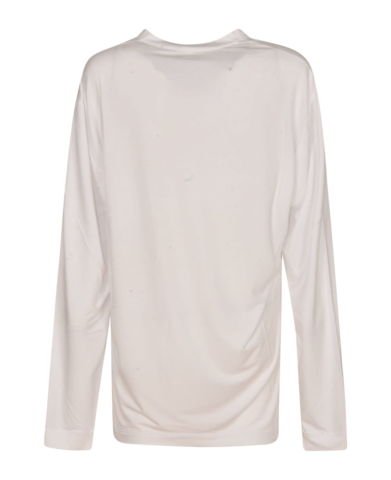 Giorgio Armani Crewneck Long-sleeved T-shirt - Optic White