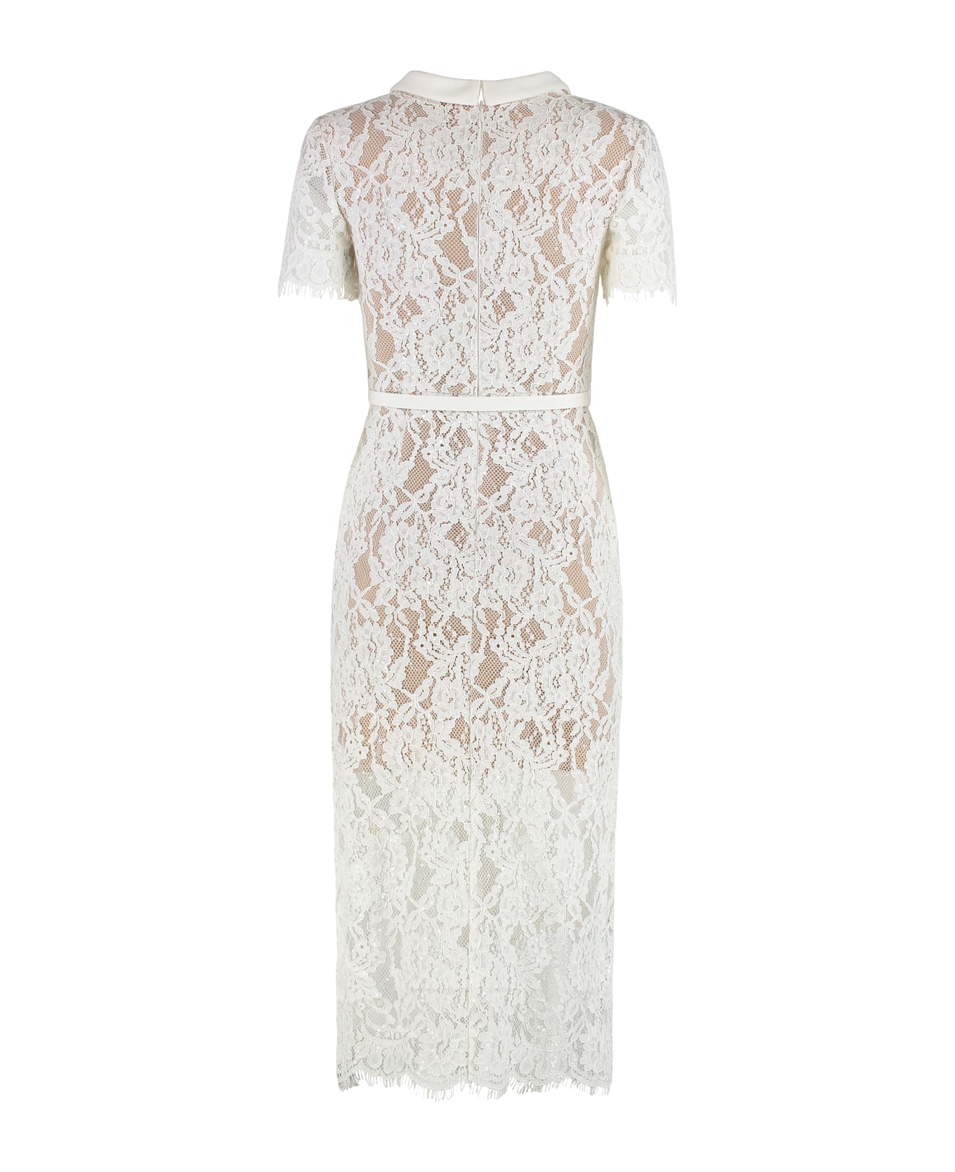 self-portrait Lace Midi Dress - White