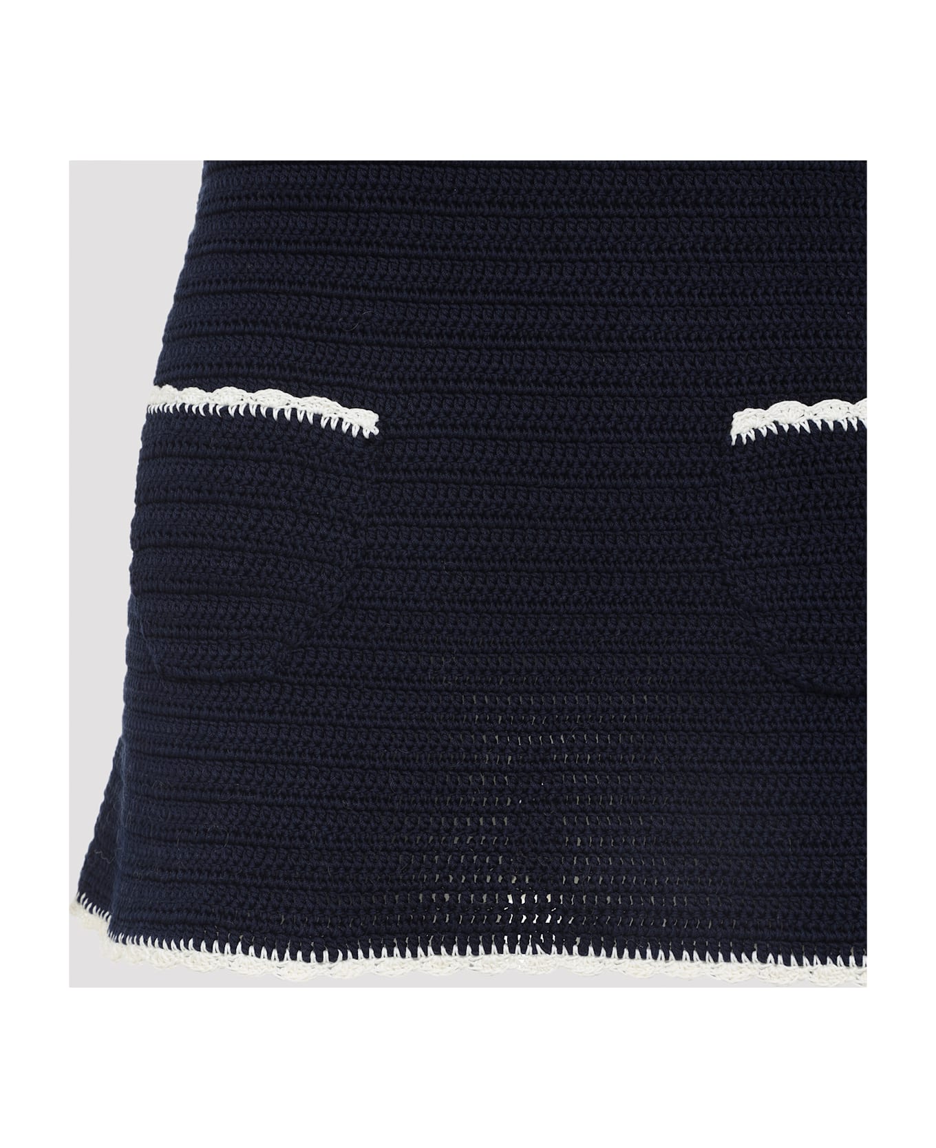 Celine Triomphe Mini Dress - Pm Navy Ecru