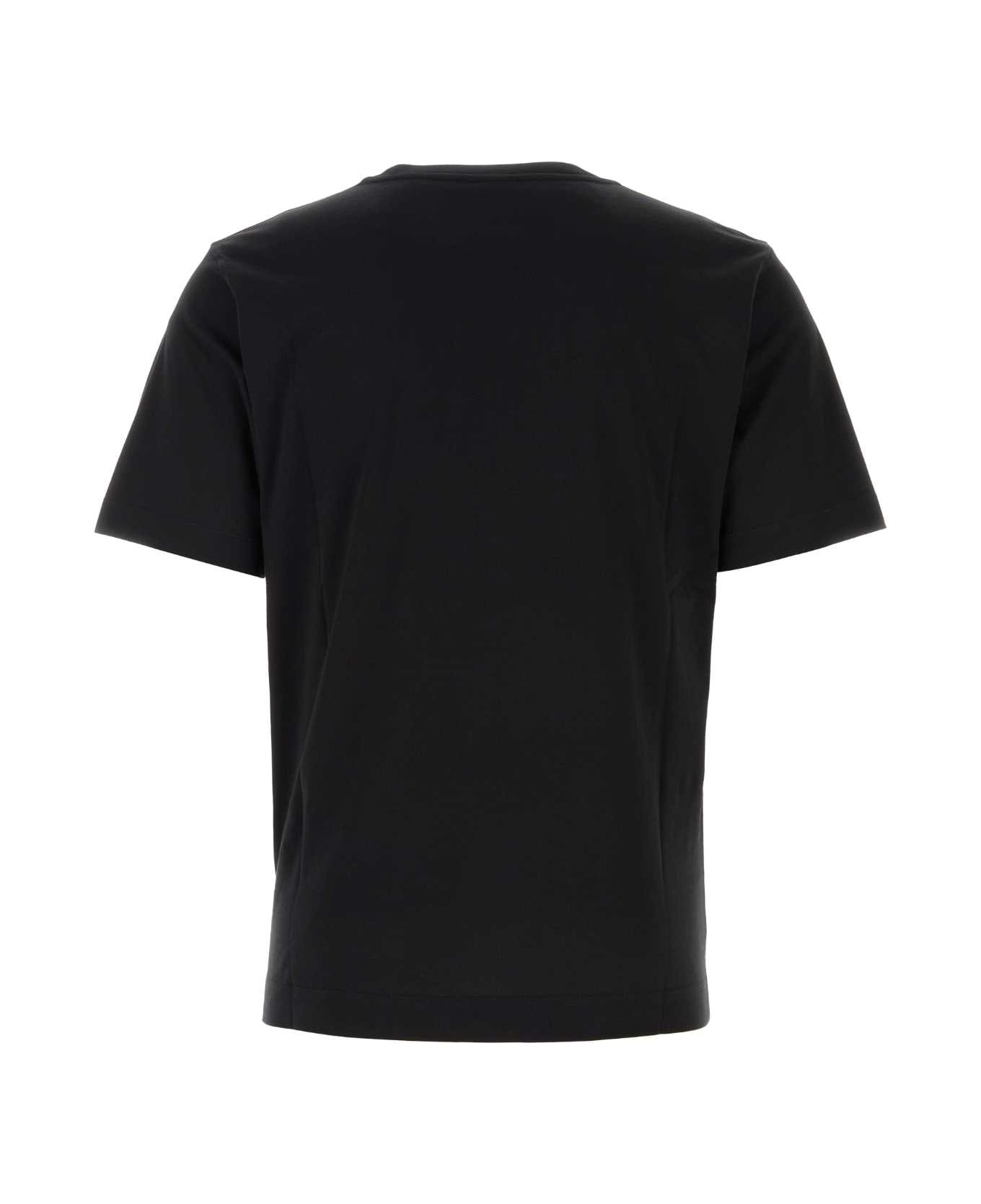 Dries Van Noten Black Cotton T-shirt - BLACK