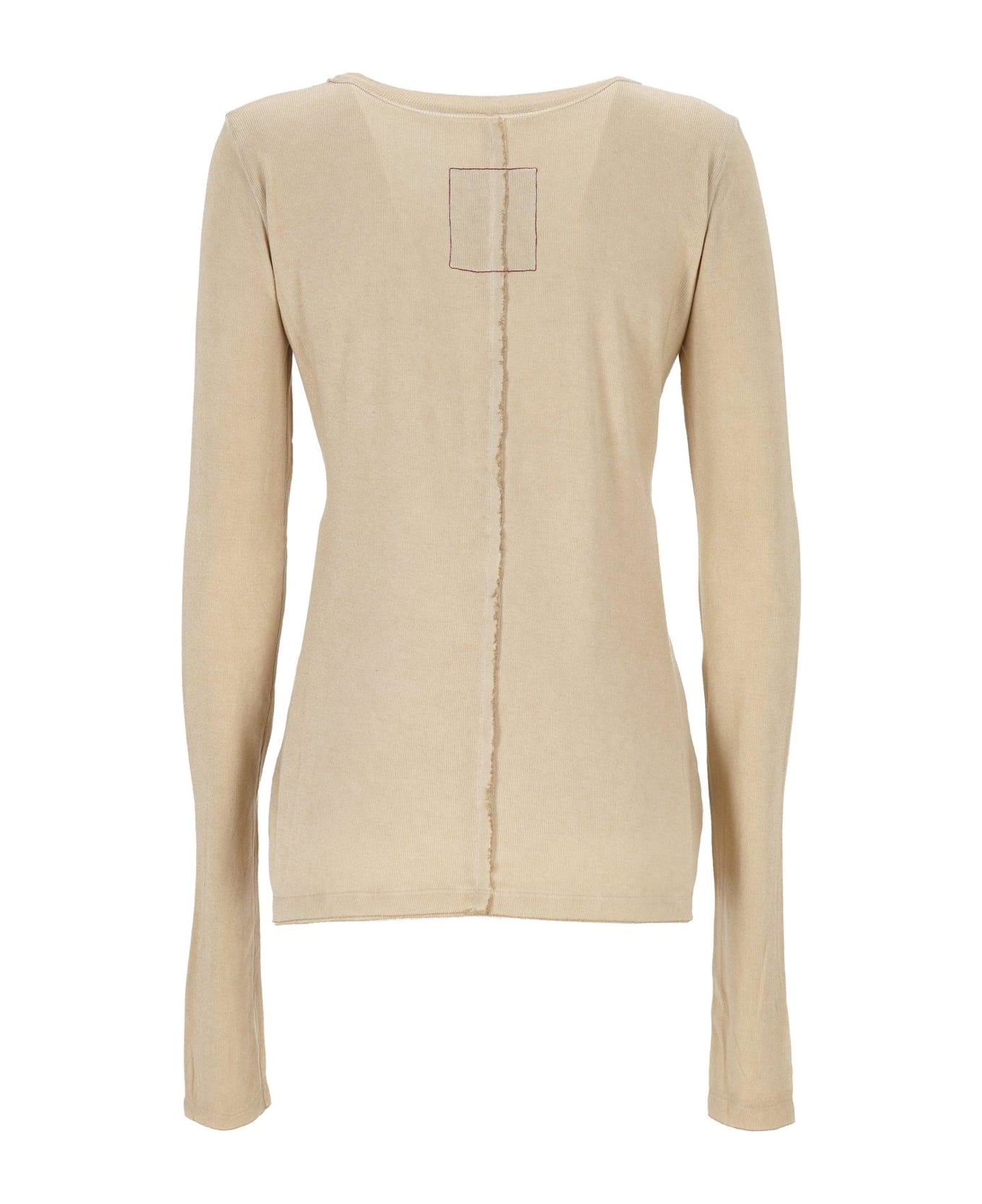 Uma Wang Crewneck Knitted Jumper - BEIGE