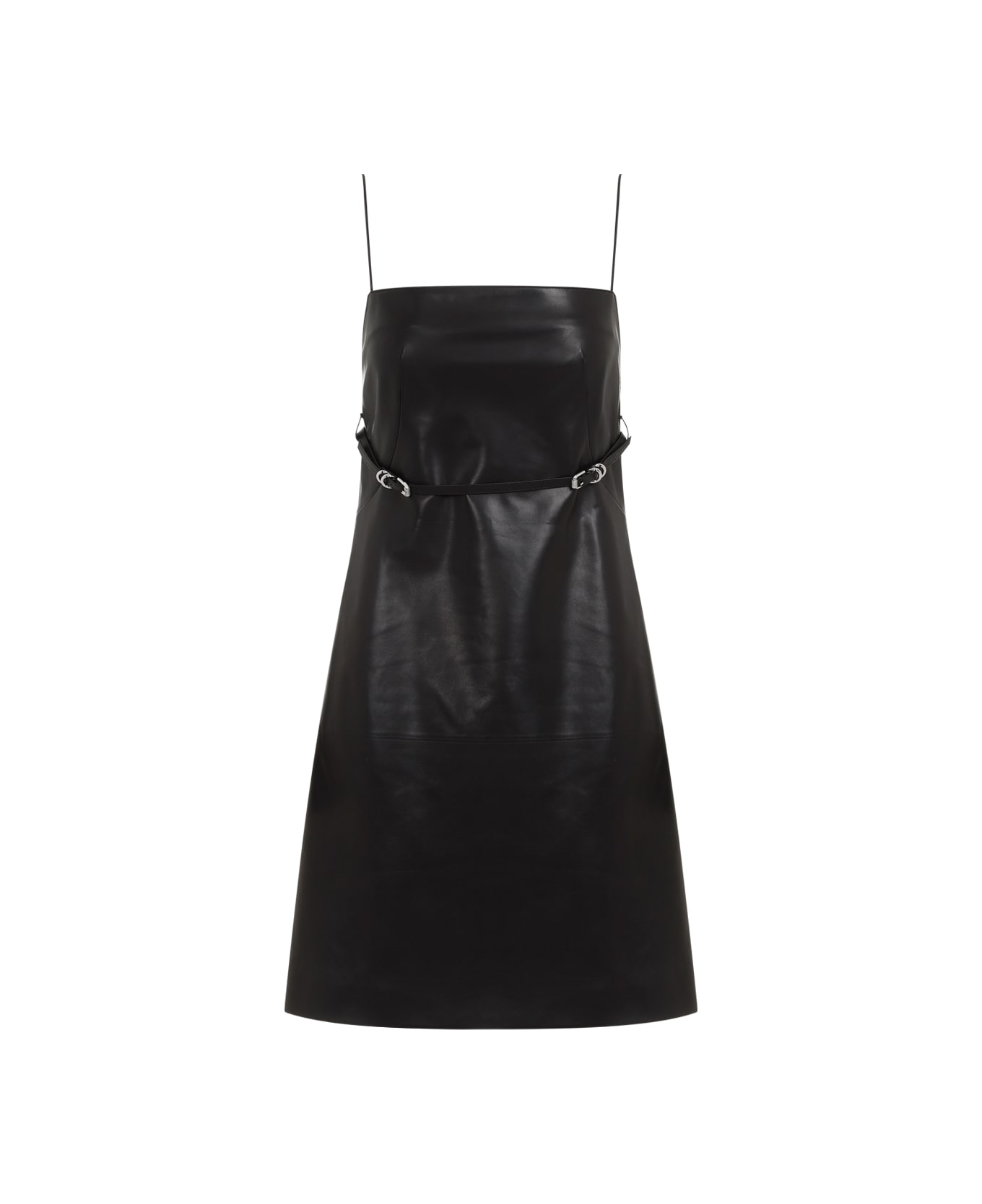 Givenchy Voyou Leather Mini Dress - Black