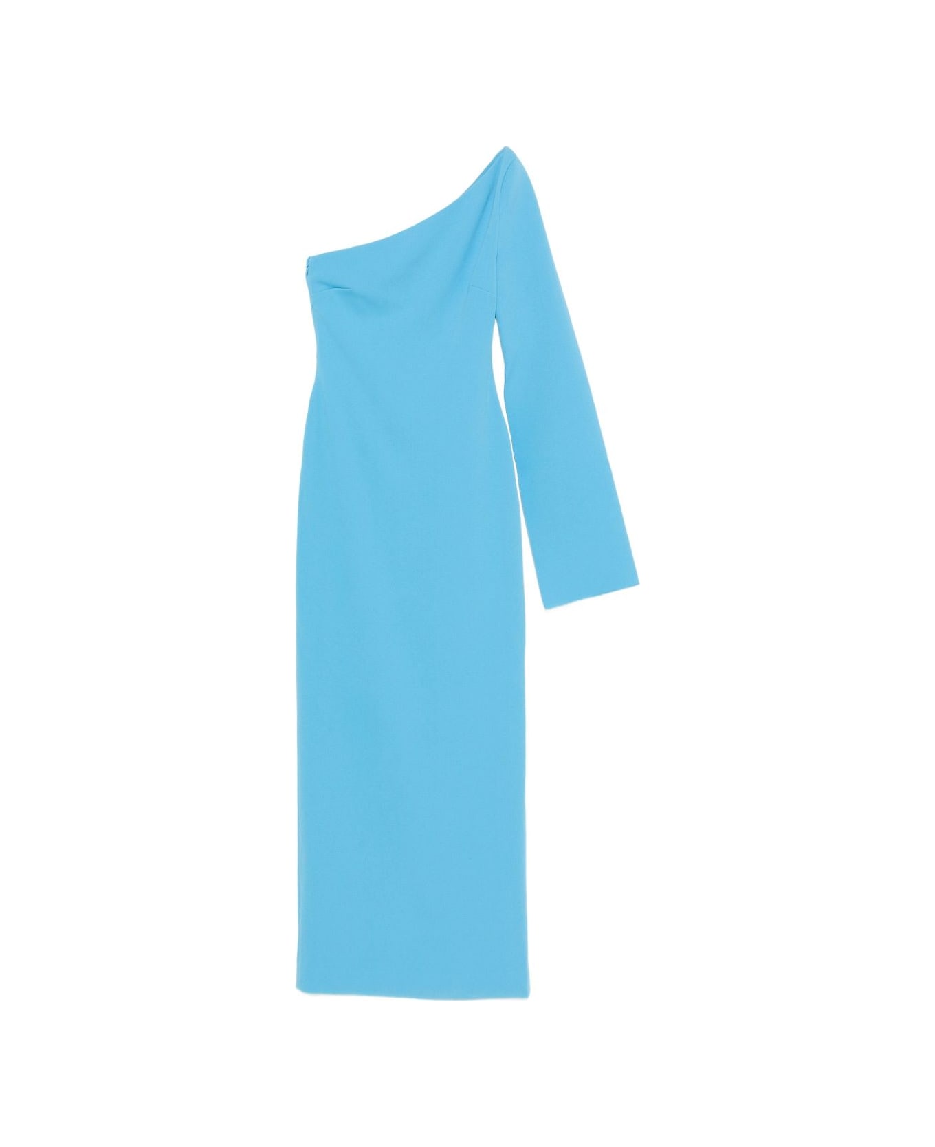 Solace London Alina Midi Dress - Clear Blue