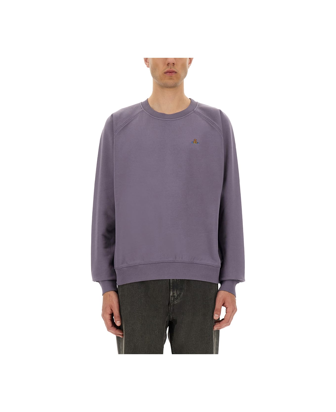 Vivienne Westwood Sweatshirt With Raglan Sleeves - PURPLE