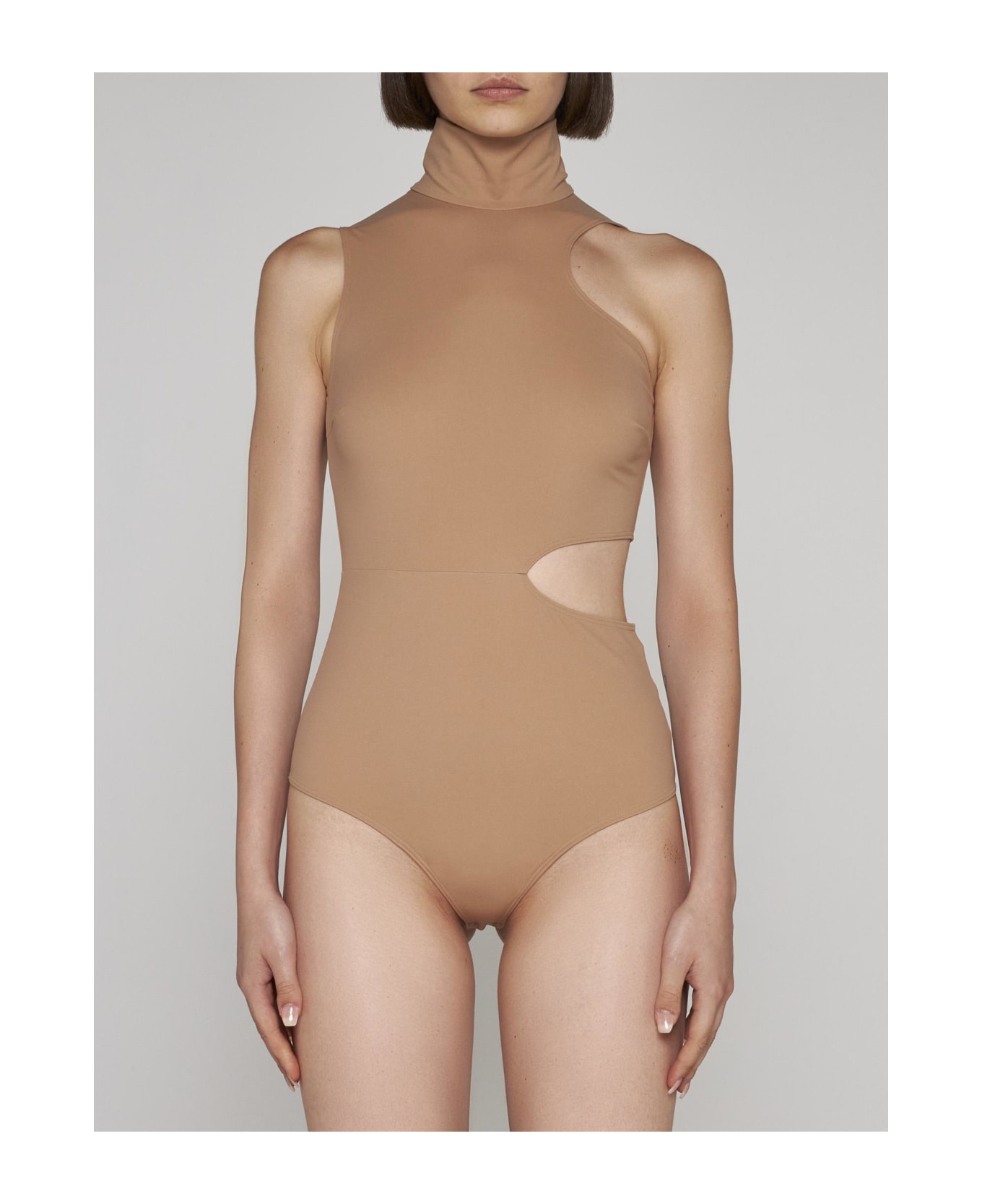 Wolford Warm Up Cut-outs Bodysuit - NUDE