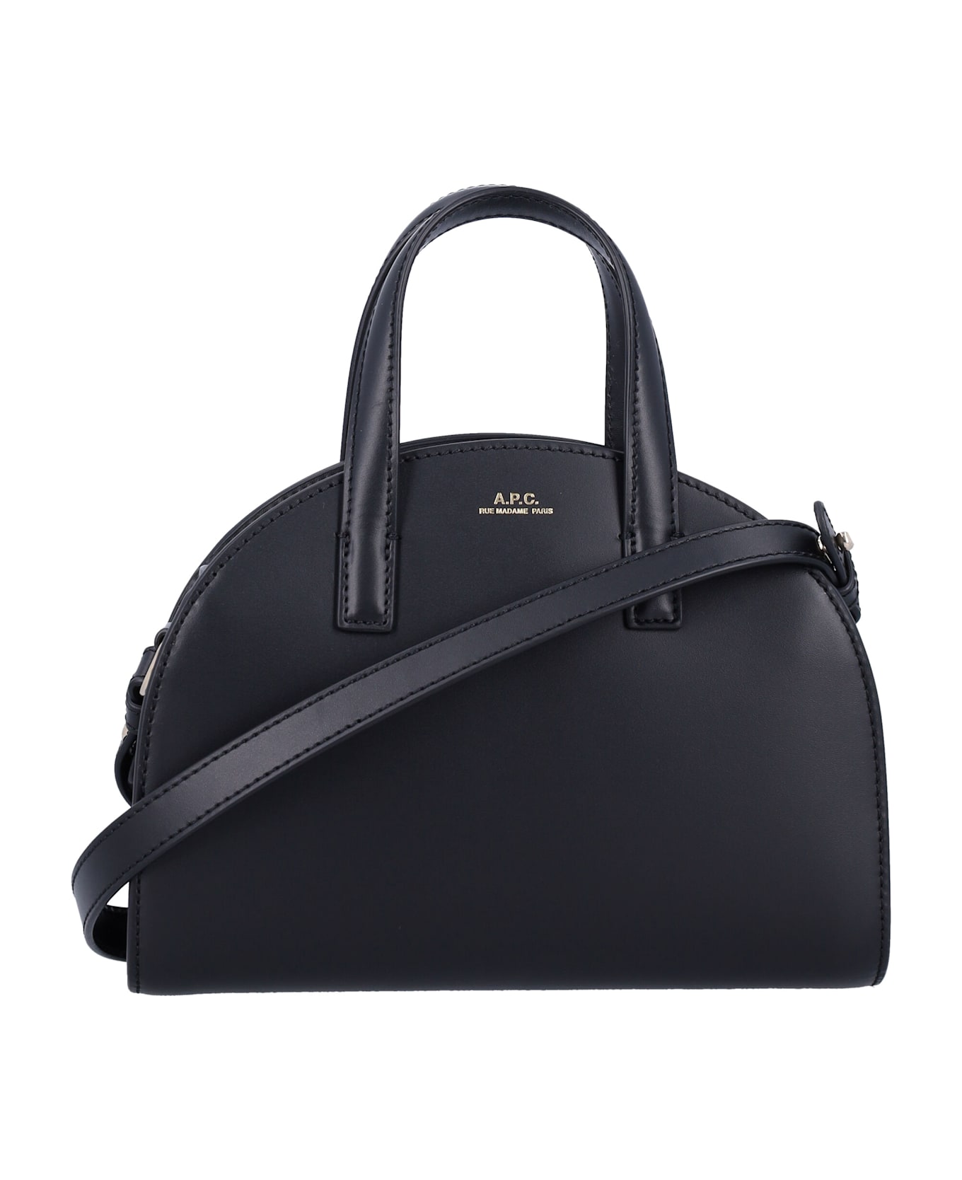 A.P.C. Tote Demi Lune Small - BLACK