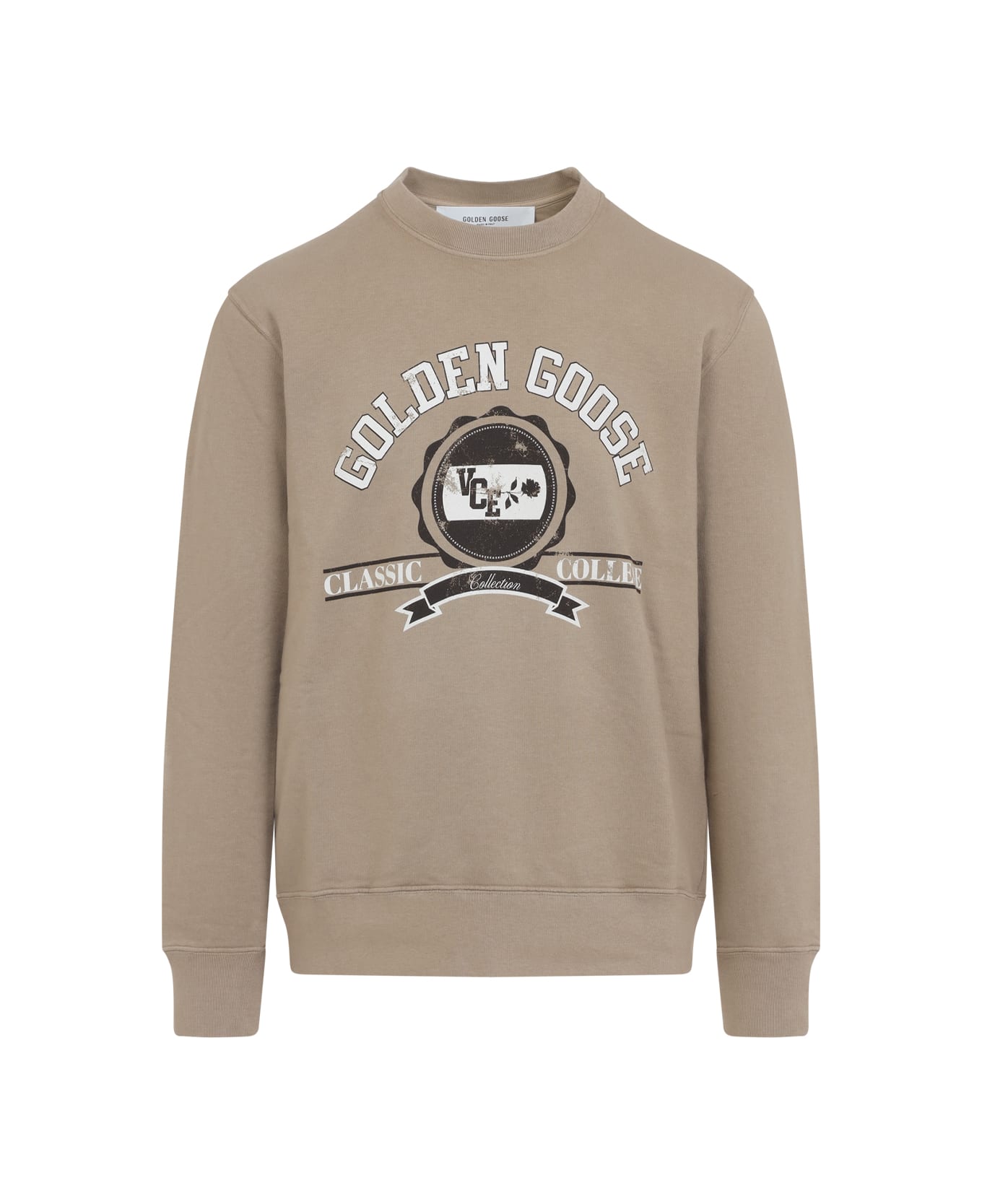 Golden Goose Cotton Sweatshirt - Beige