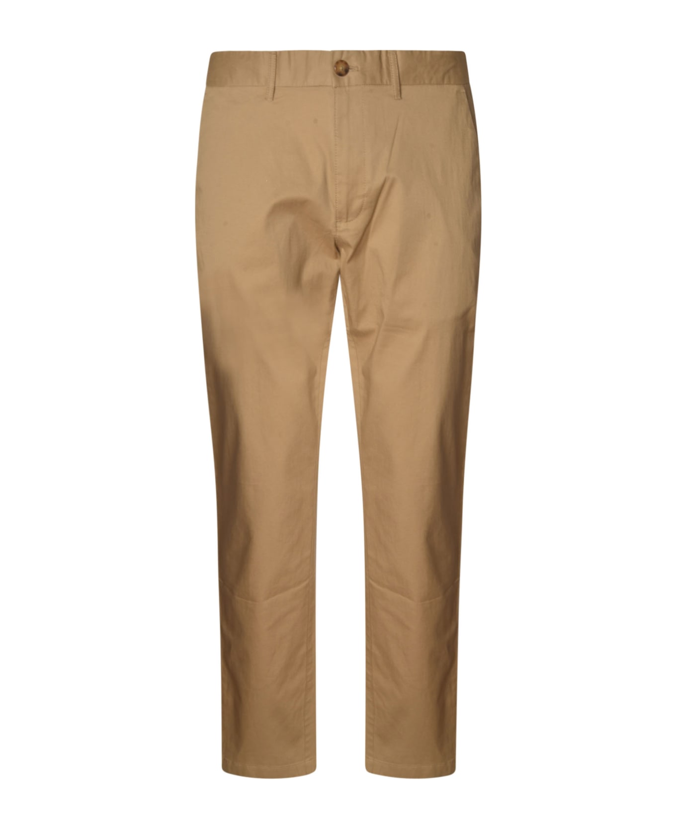 Michael Kors Regular Plain Cropped Trousers - Kaki