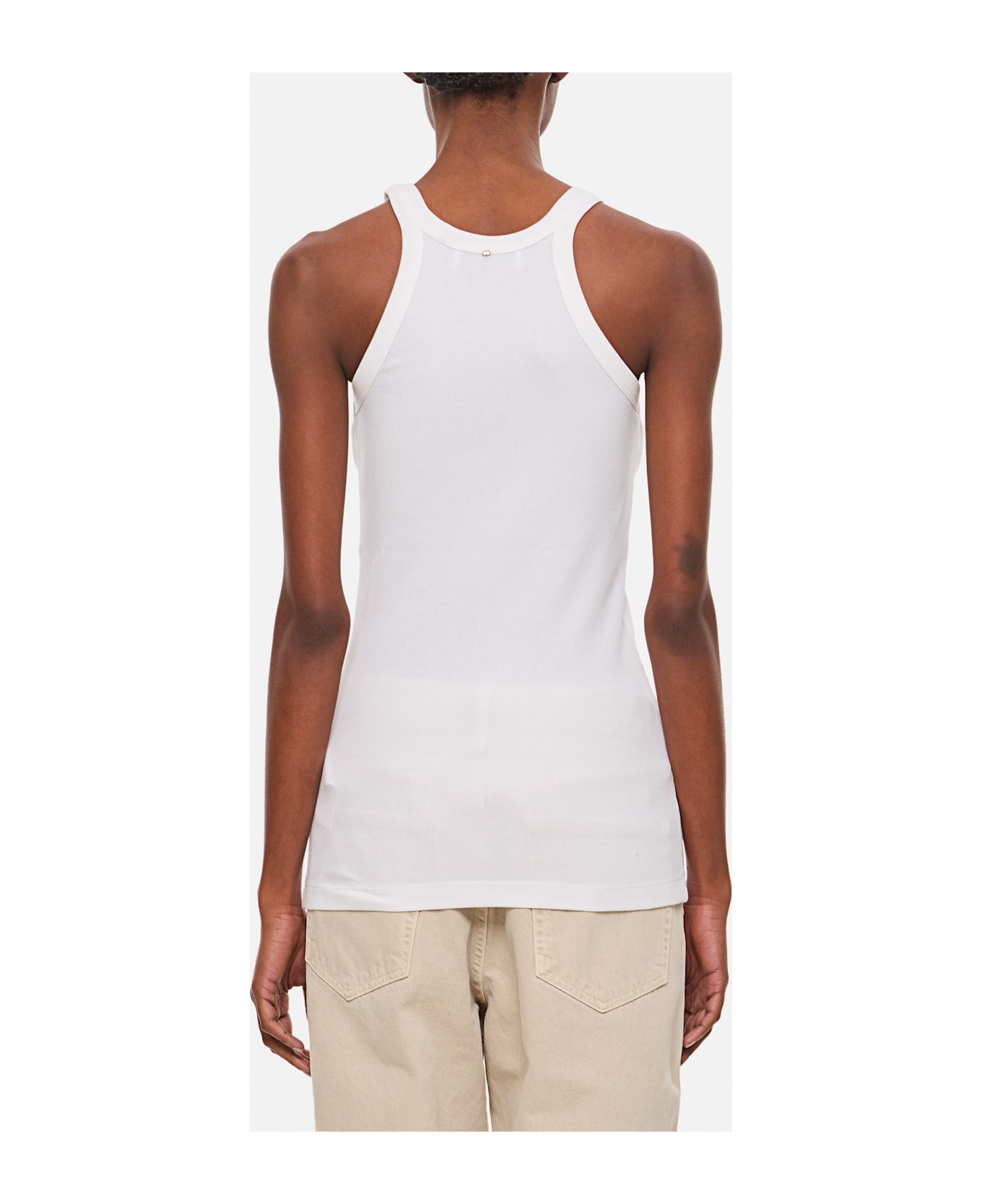 SportMax Ribbed Tank Top - White