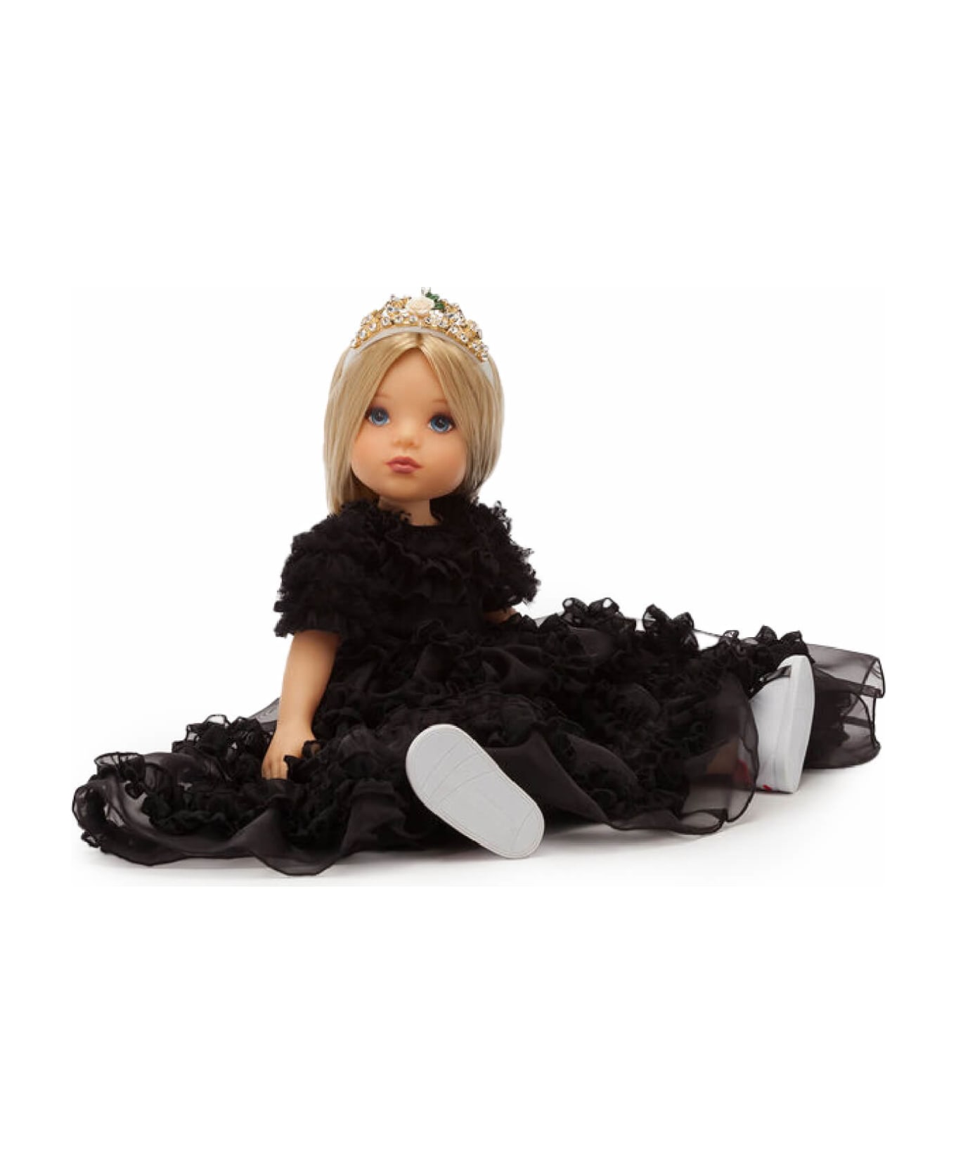Dolce & Gabbana Colorful Doll For Girl With Black Dress