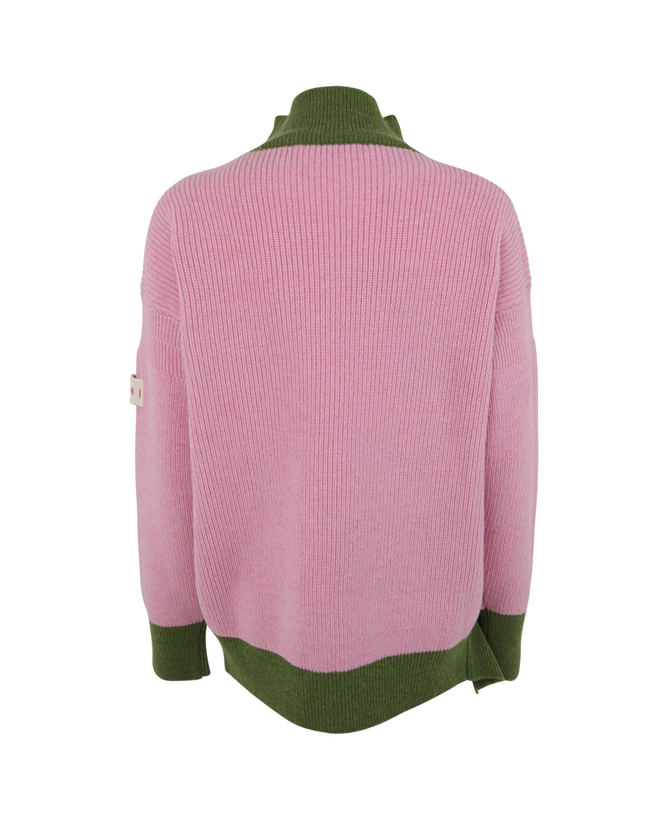 Marni Crew Neck Long Sleeves Loose Fit Sweater - Cinder Rose