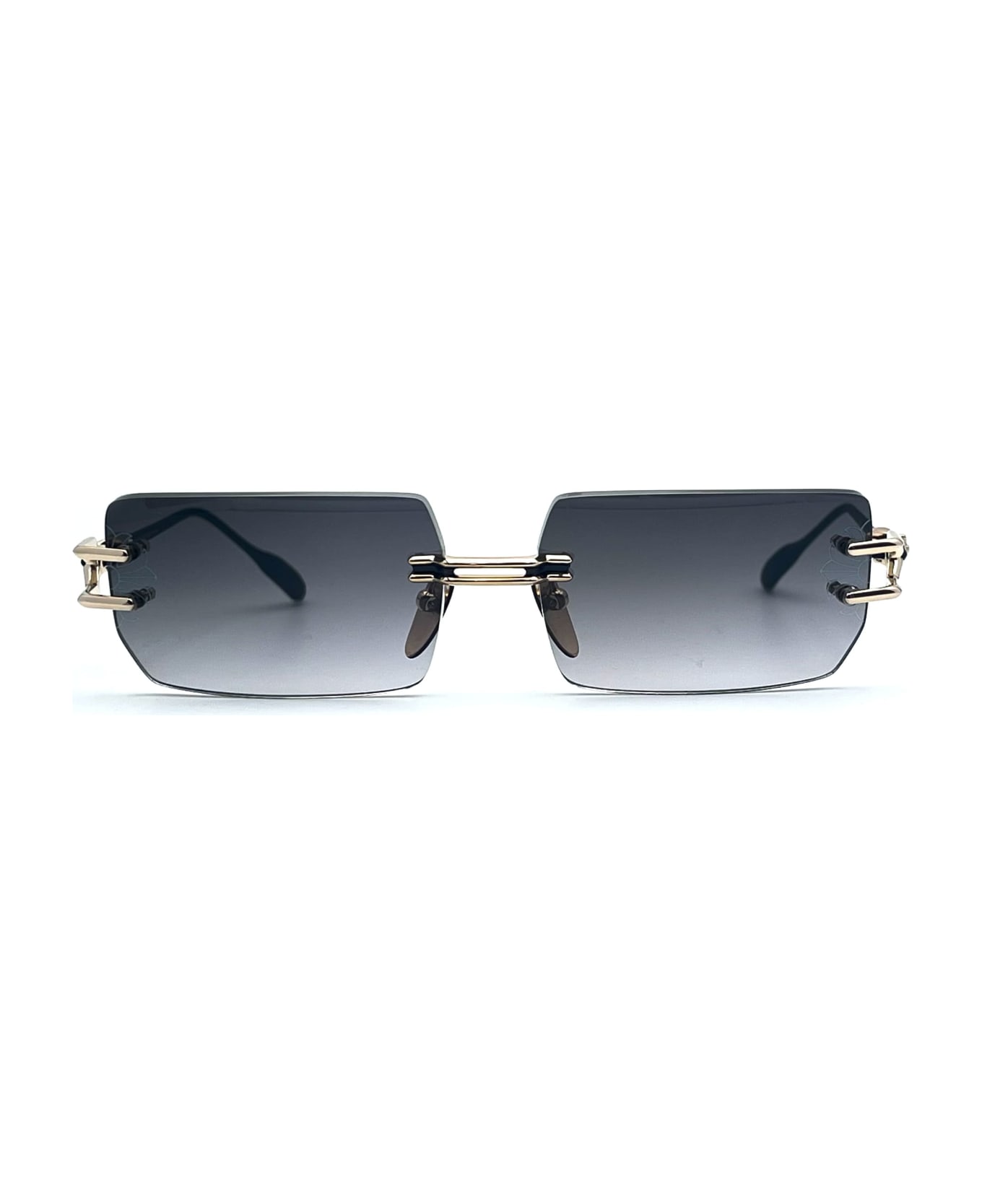 Chrome Hearts Lordie - Gold Plated / Matte Black Sunglasses - Black/gold