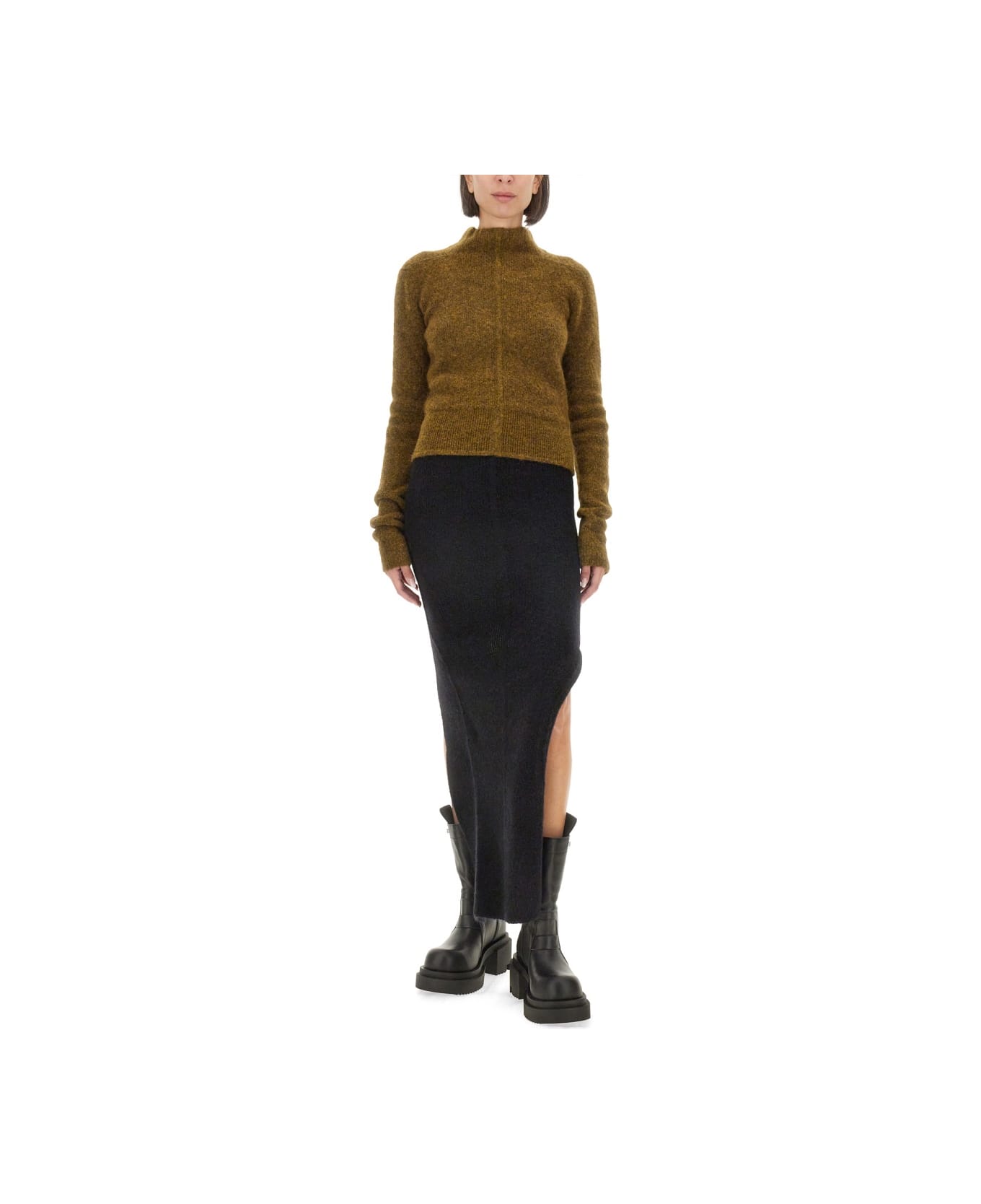 Rick Owens Turtleneck Shirt - WHITE