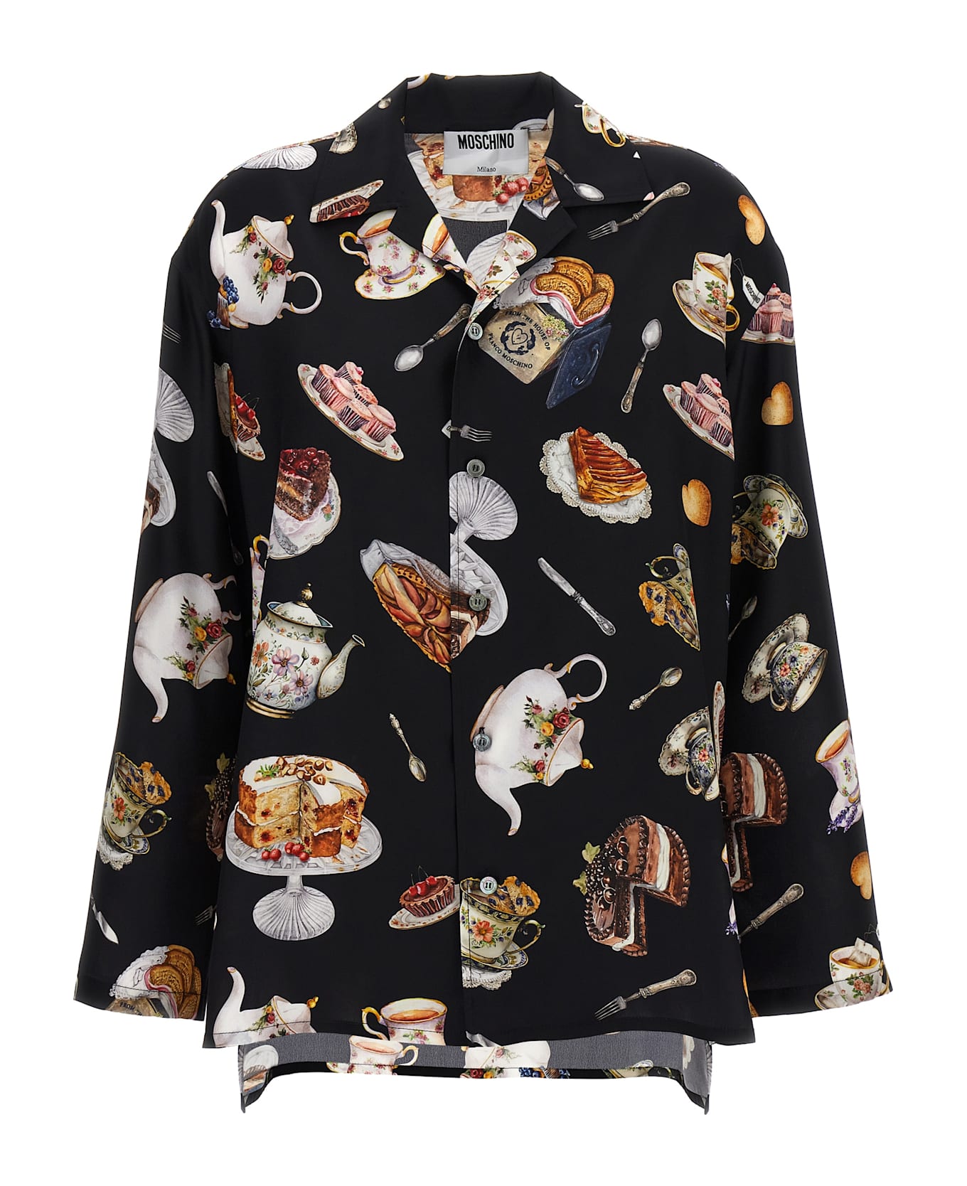 Moschino 
tea Time
 Print Shirt - Multicolor