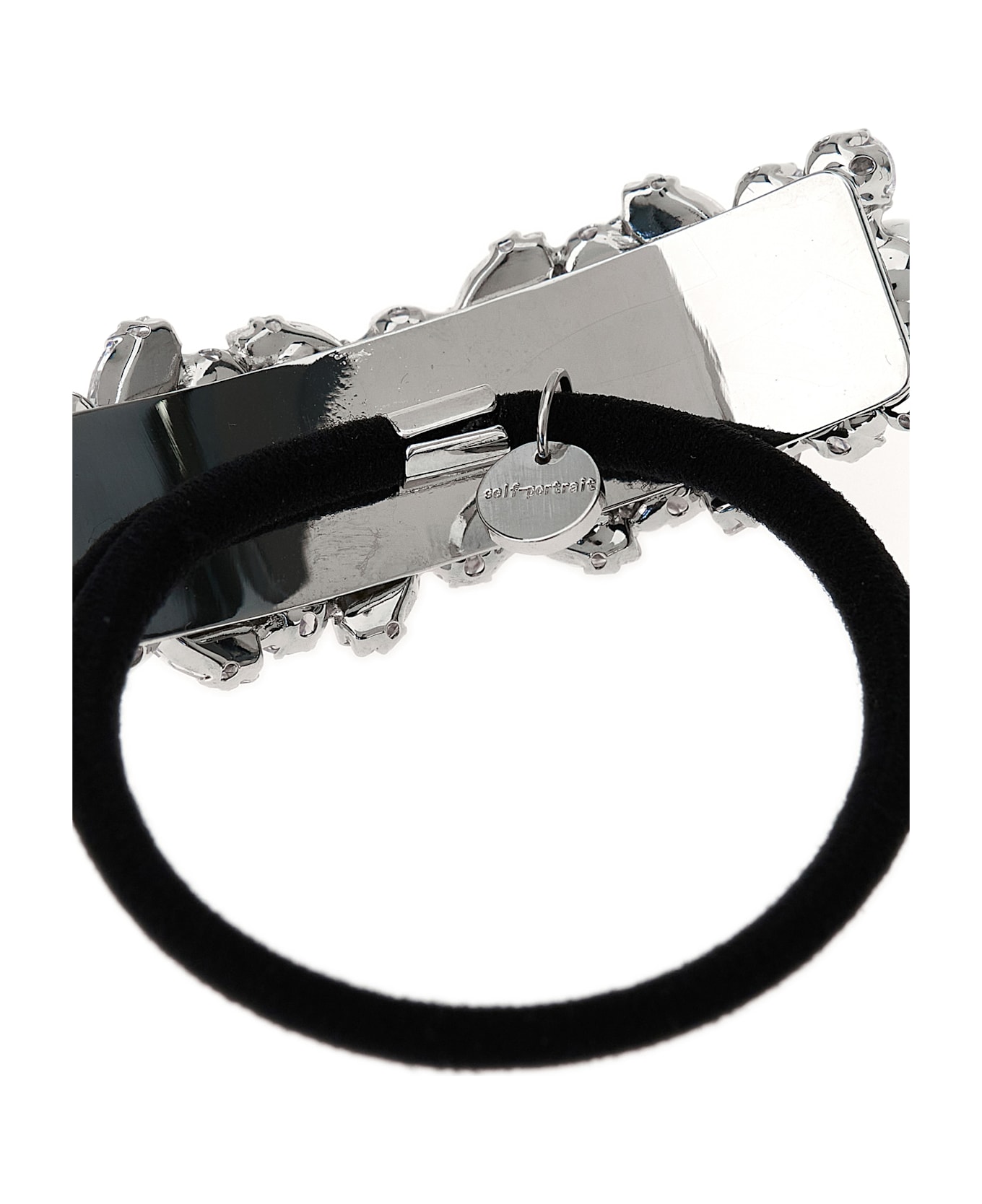self-portrait 
multi Crystal
 Hair Elastic - Silver
