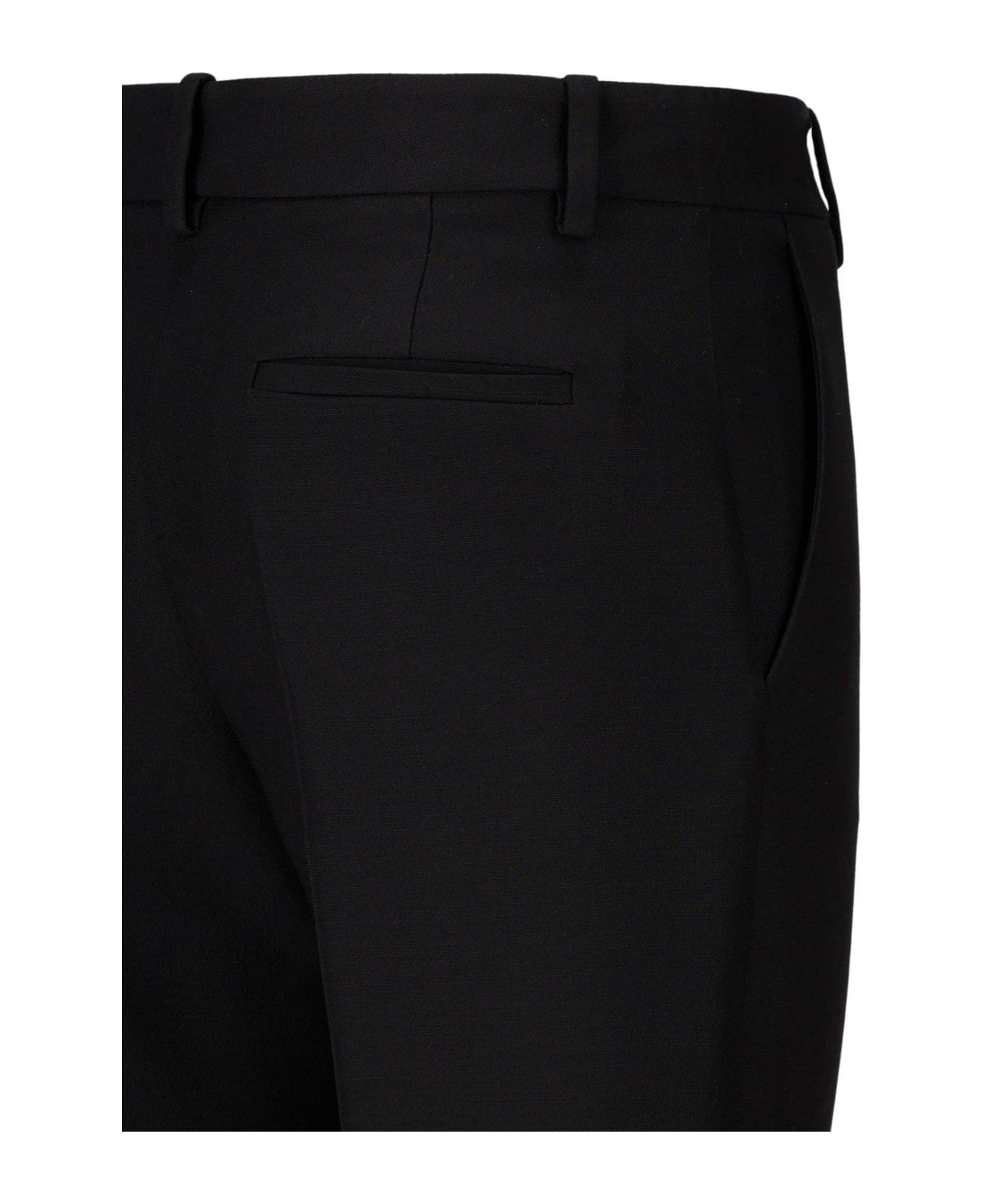 Valentino High Waist Tailored Trousers - Black