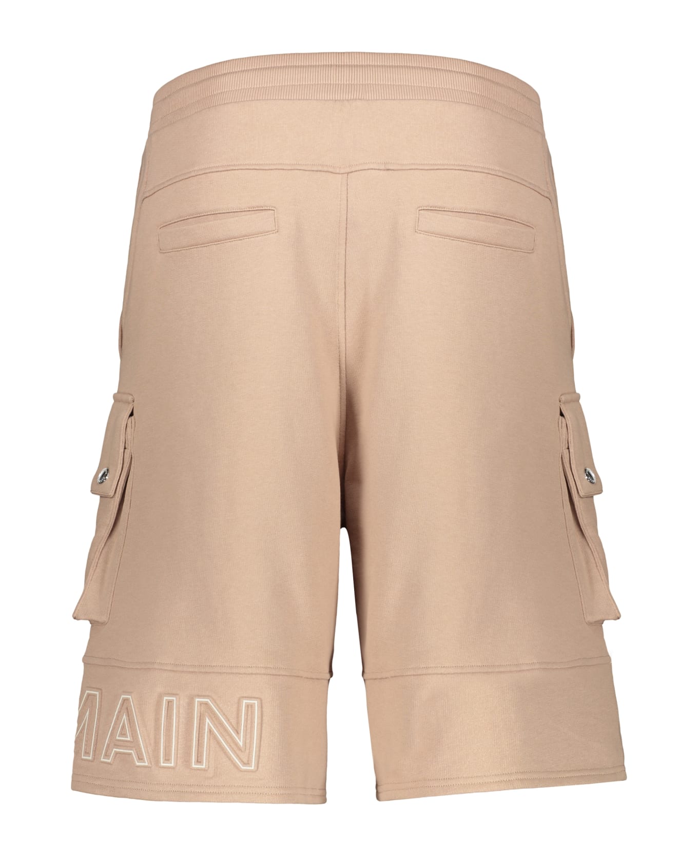 Balmain Cotton Bermuda Shorts - Beige