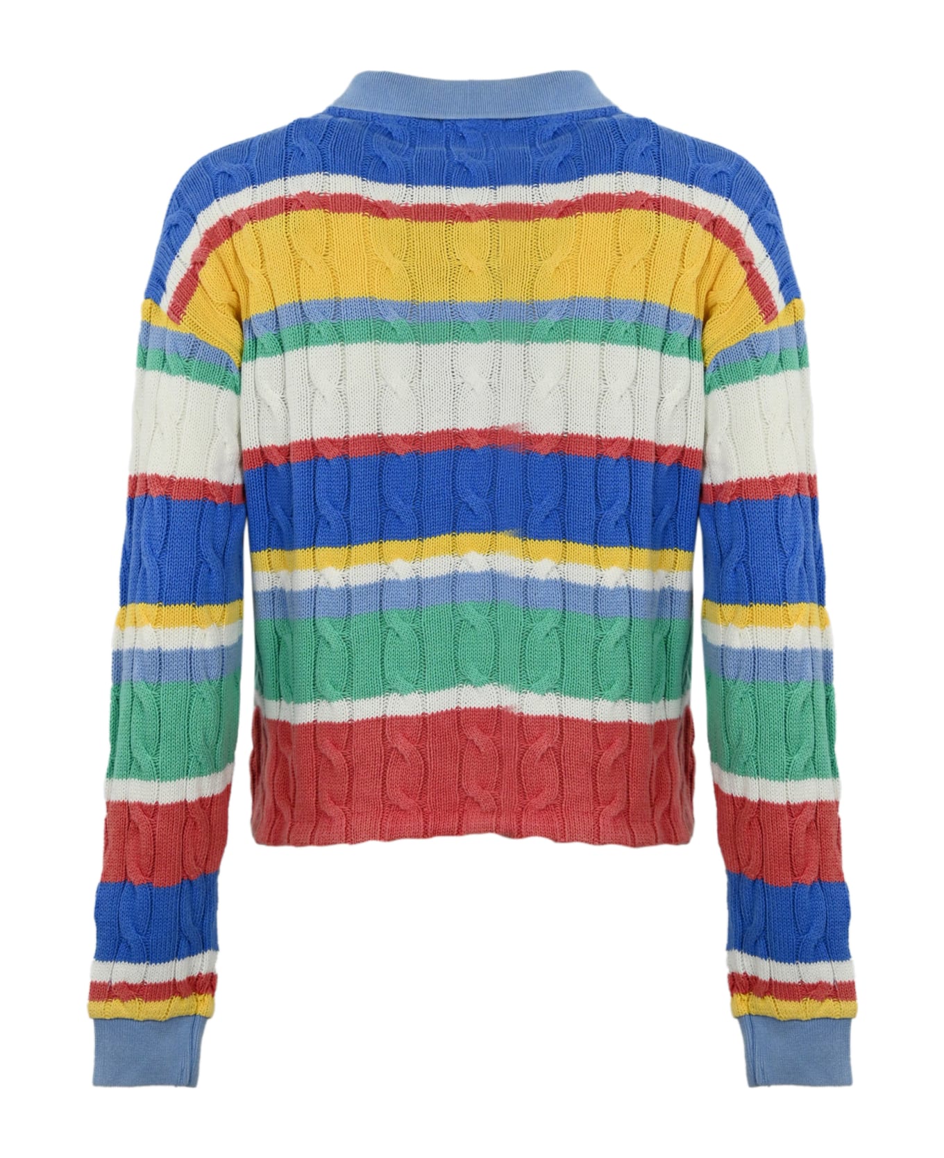 Polo Ralph Lauren Women's Cable-knit Polo Shirt - Stripe