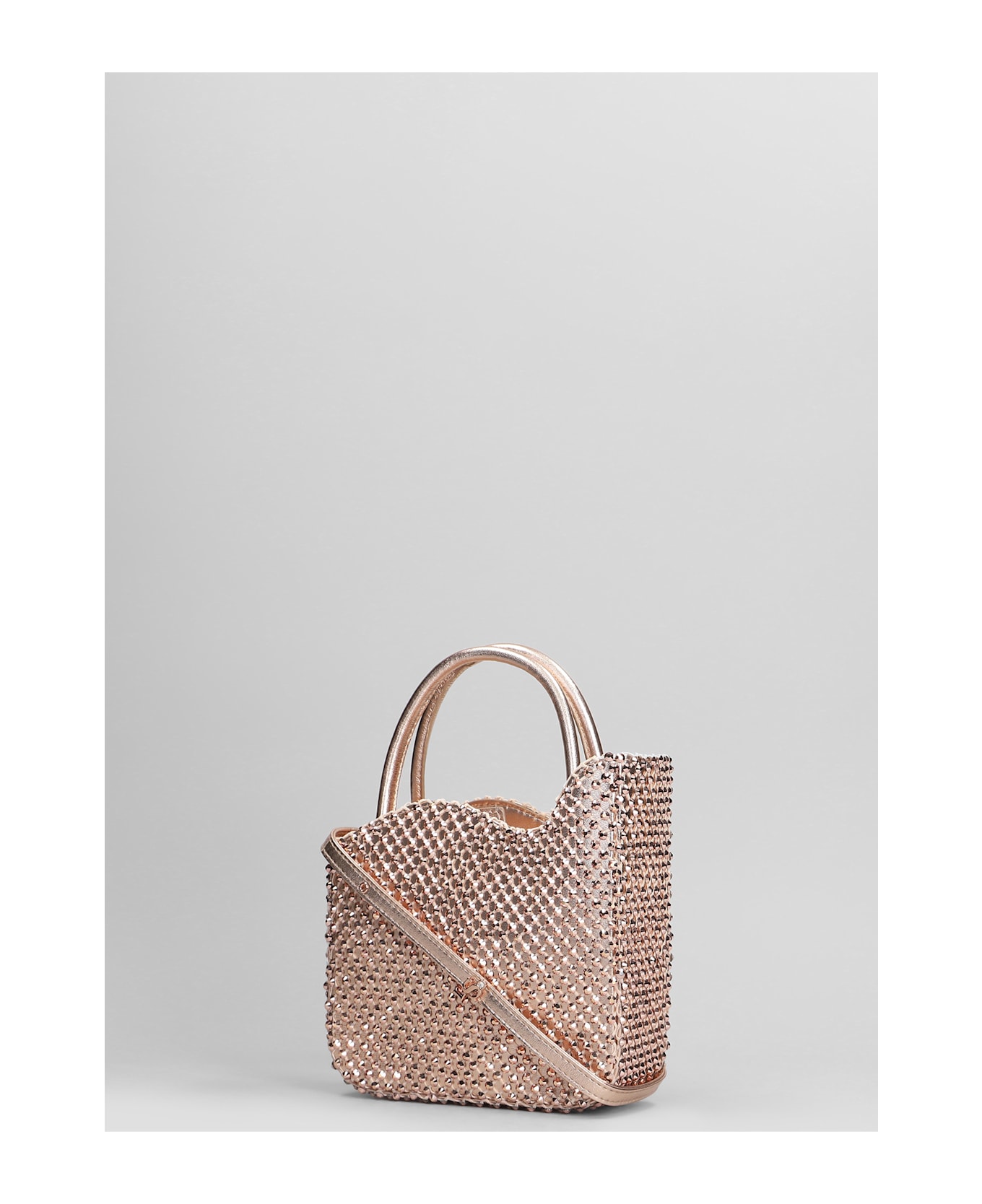 Le Silla Gilda Mini Shoulder Bag In Copper Leather - copper