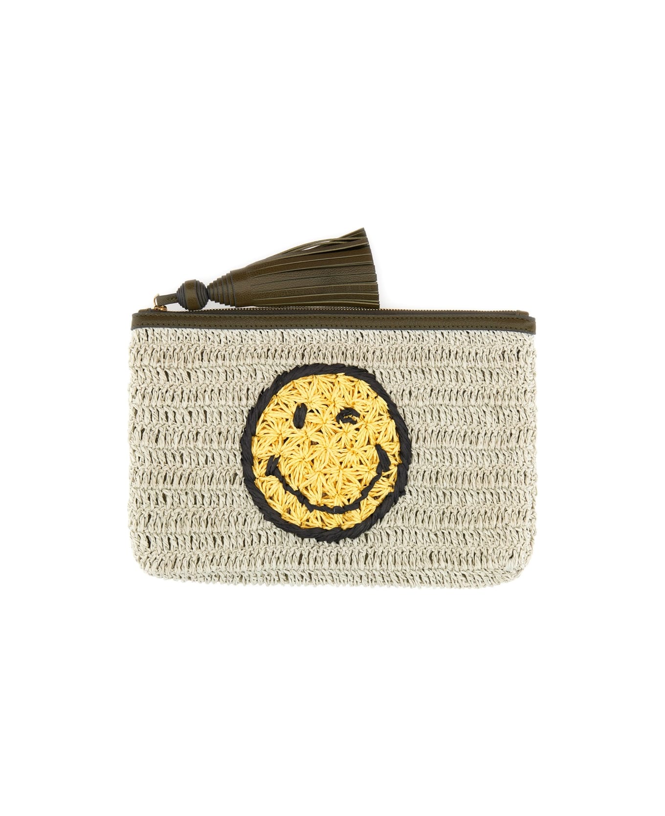 Anya Hindmarch Clutch Bag "wink" - BEIGE